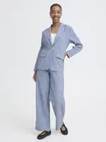 ICHI ICHI Blazer IHJilma - Bleu/Blanc