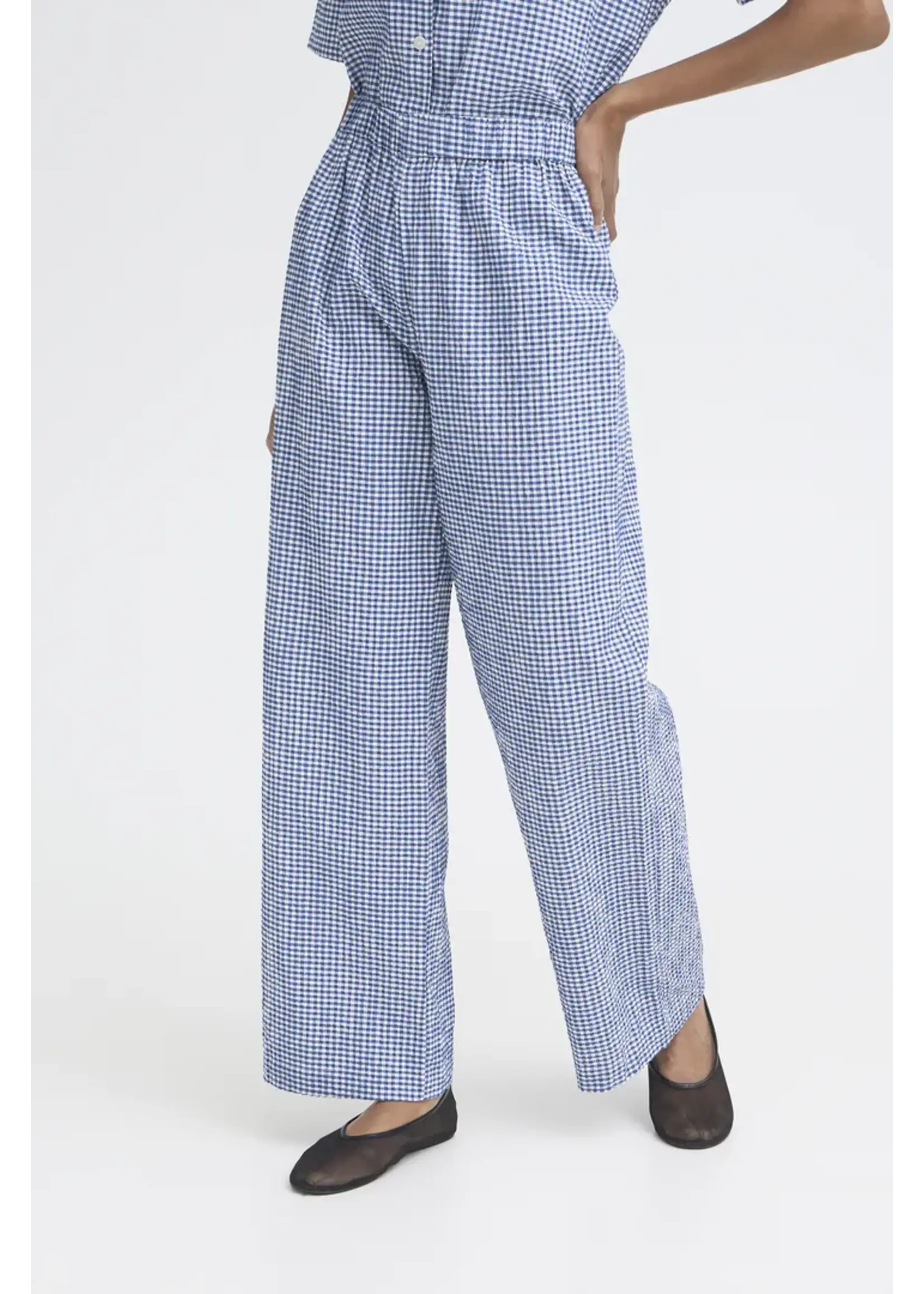 ICHI ICHI IHJilma Trousers - Blue/White