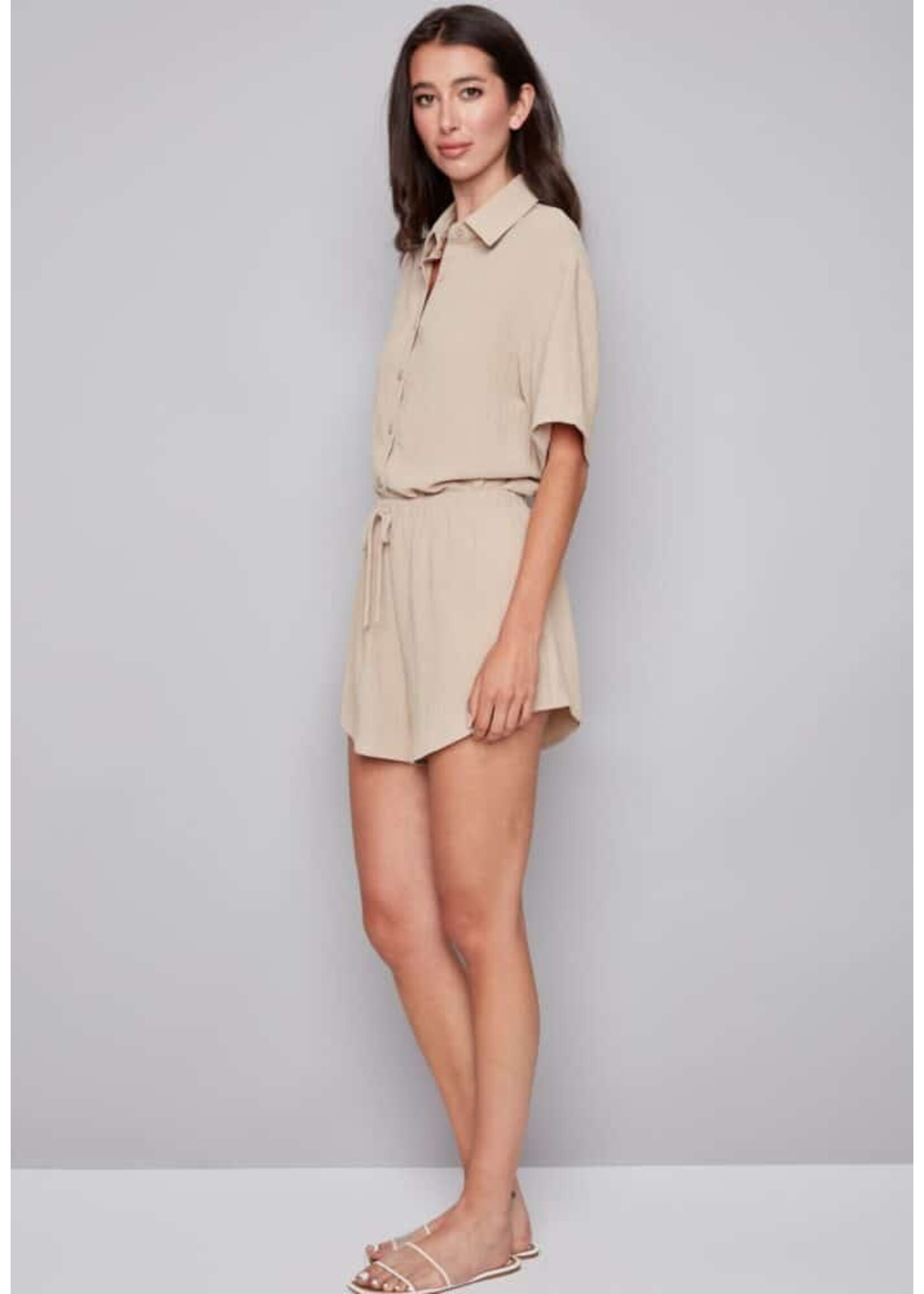 I love Tyler Madison Tyler Madison Nora Air Flow Short - Cashew