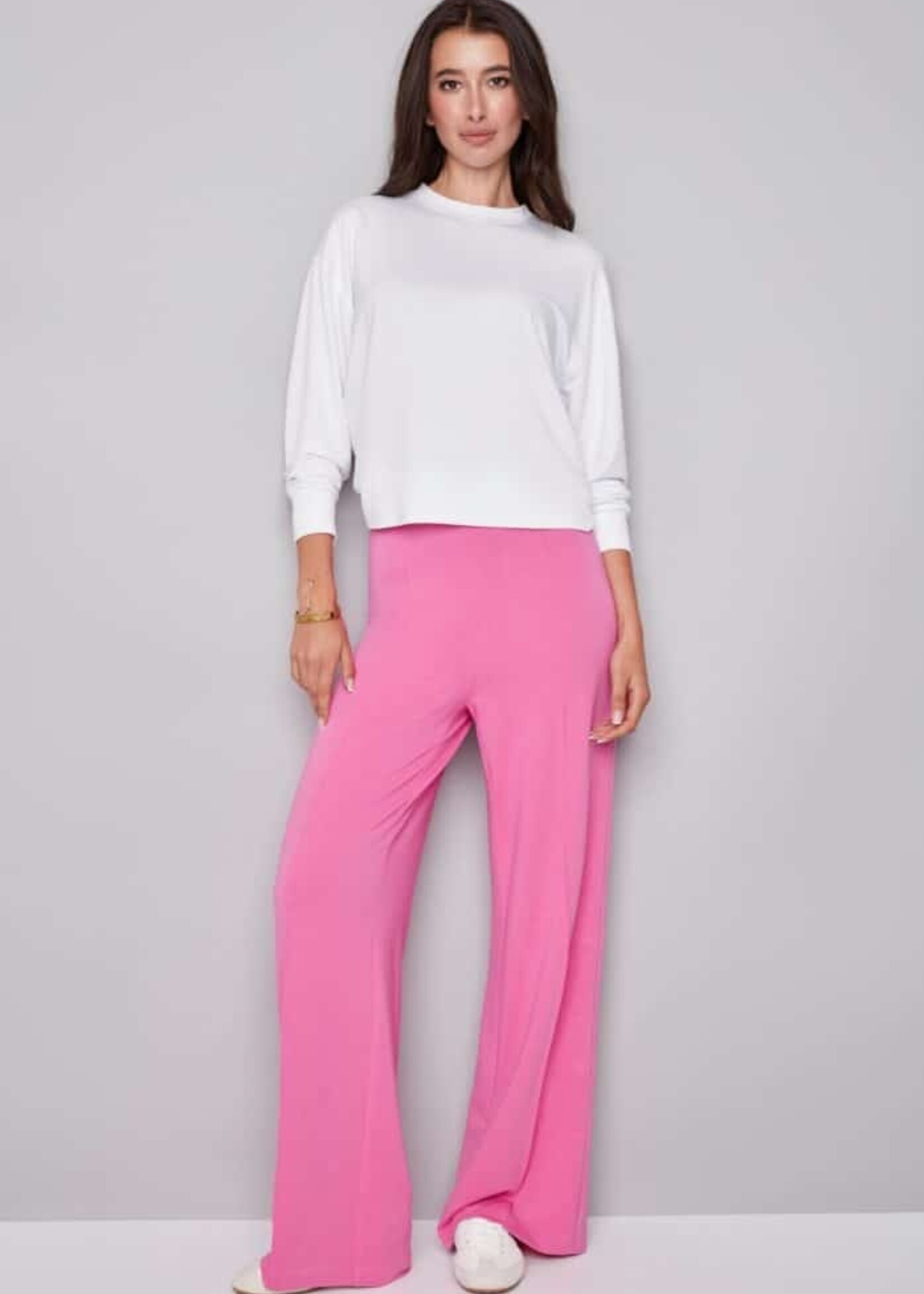 I love Tyler Madison Tyler Madison Alessia Crew Neck Top - White