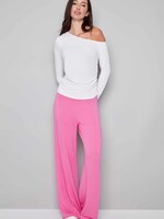 I love Tyler Madison Tyler Madison Top Claude À Épaules Tombantes - Blanc