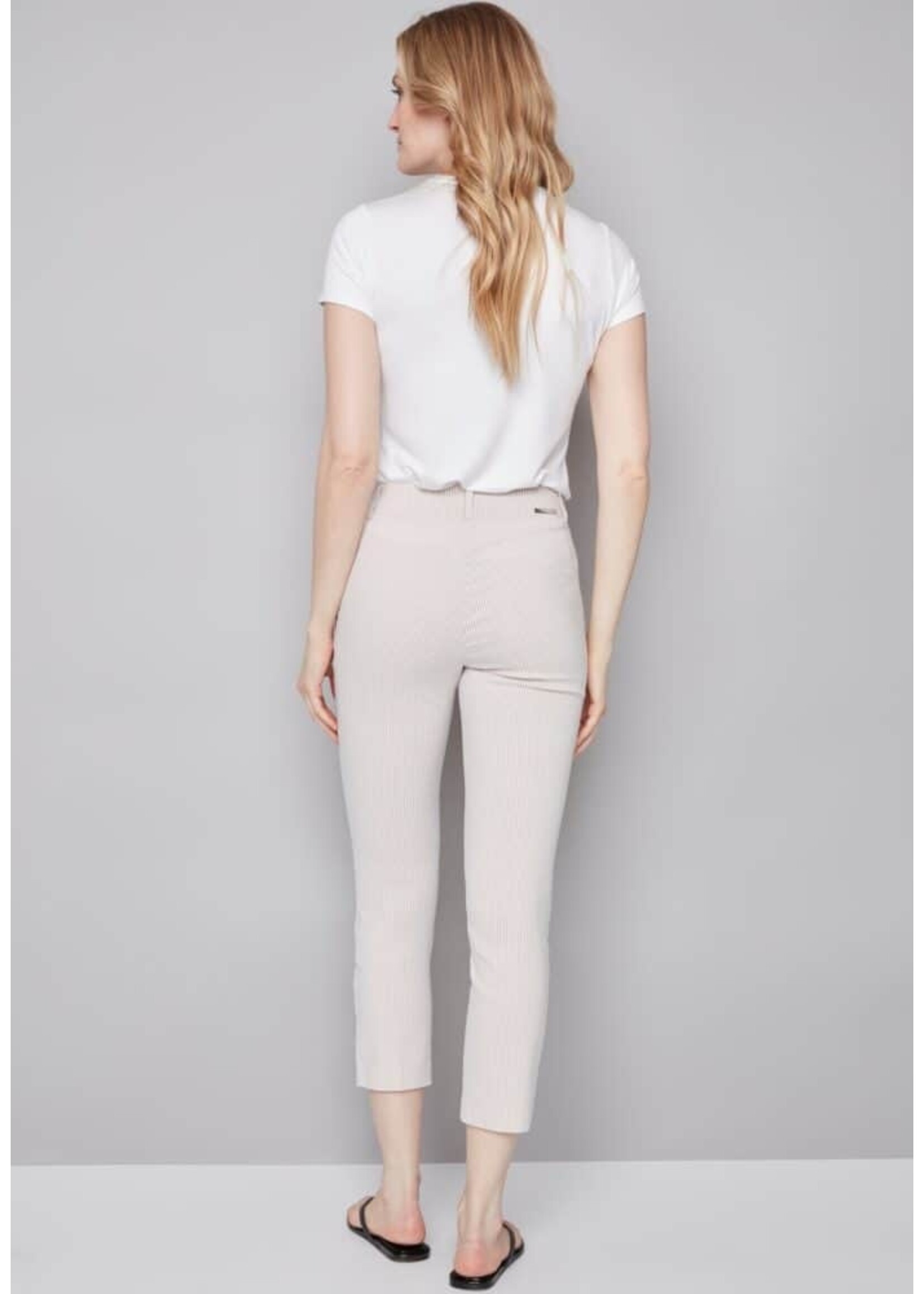 I love Tyler Madison Tyler Madison Chloe Ankle Pant - Beige Stripe