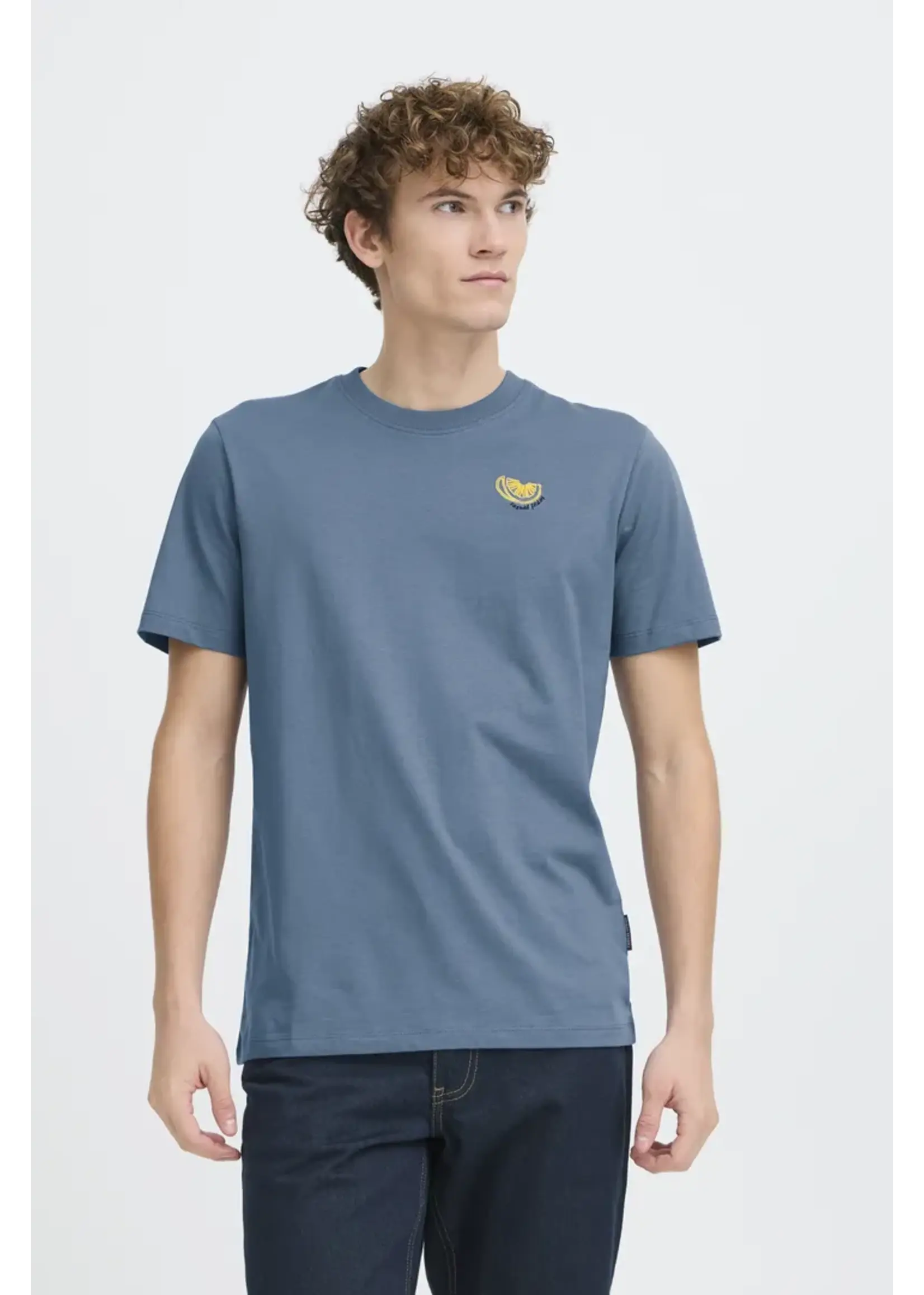 Casual Friday Casual Friday Sundin Embroidery Tee - Bering Sea