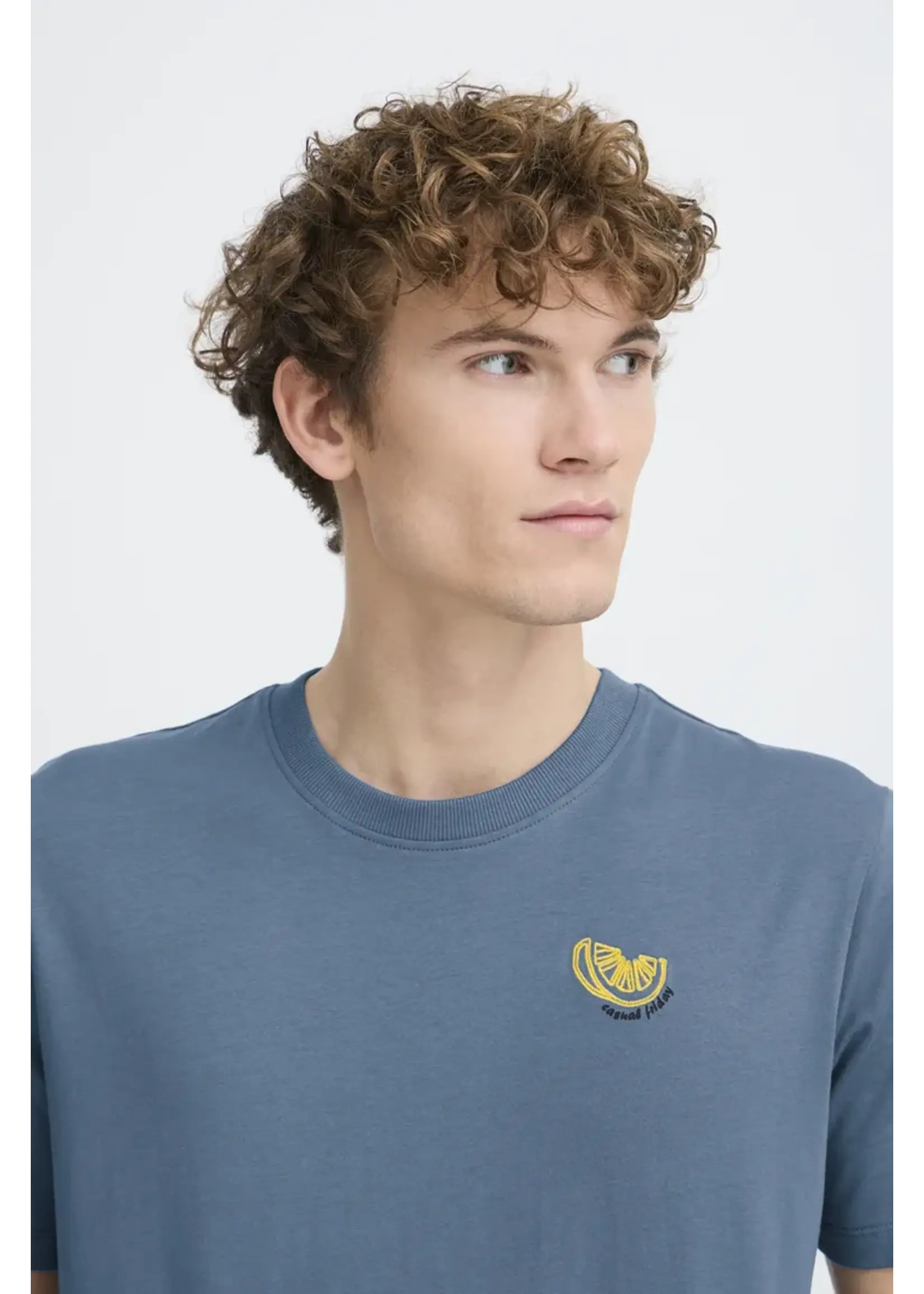 Casual Friday Casual Friday T-Shirt Brodé Sundin - Bering Sea