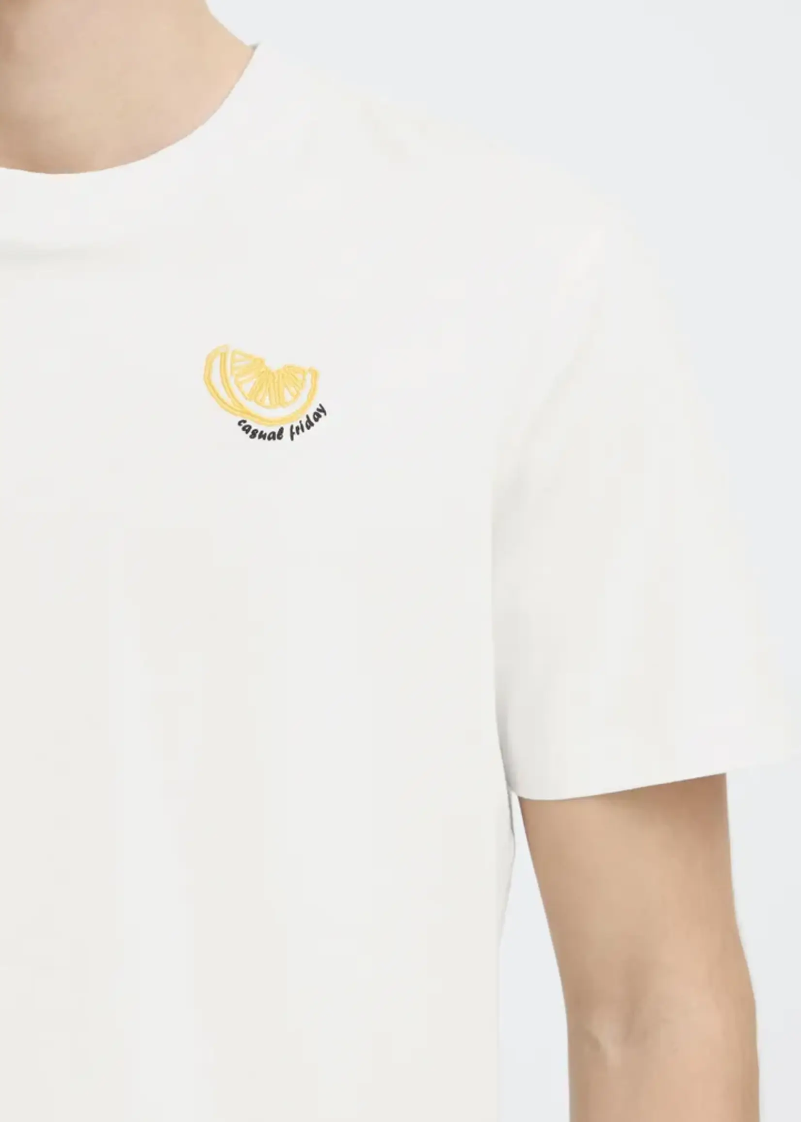 Casual Friday Casual Friday T-Shirt Brodé Sundin - Snow White