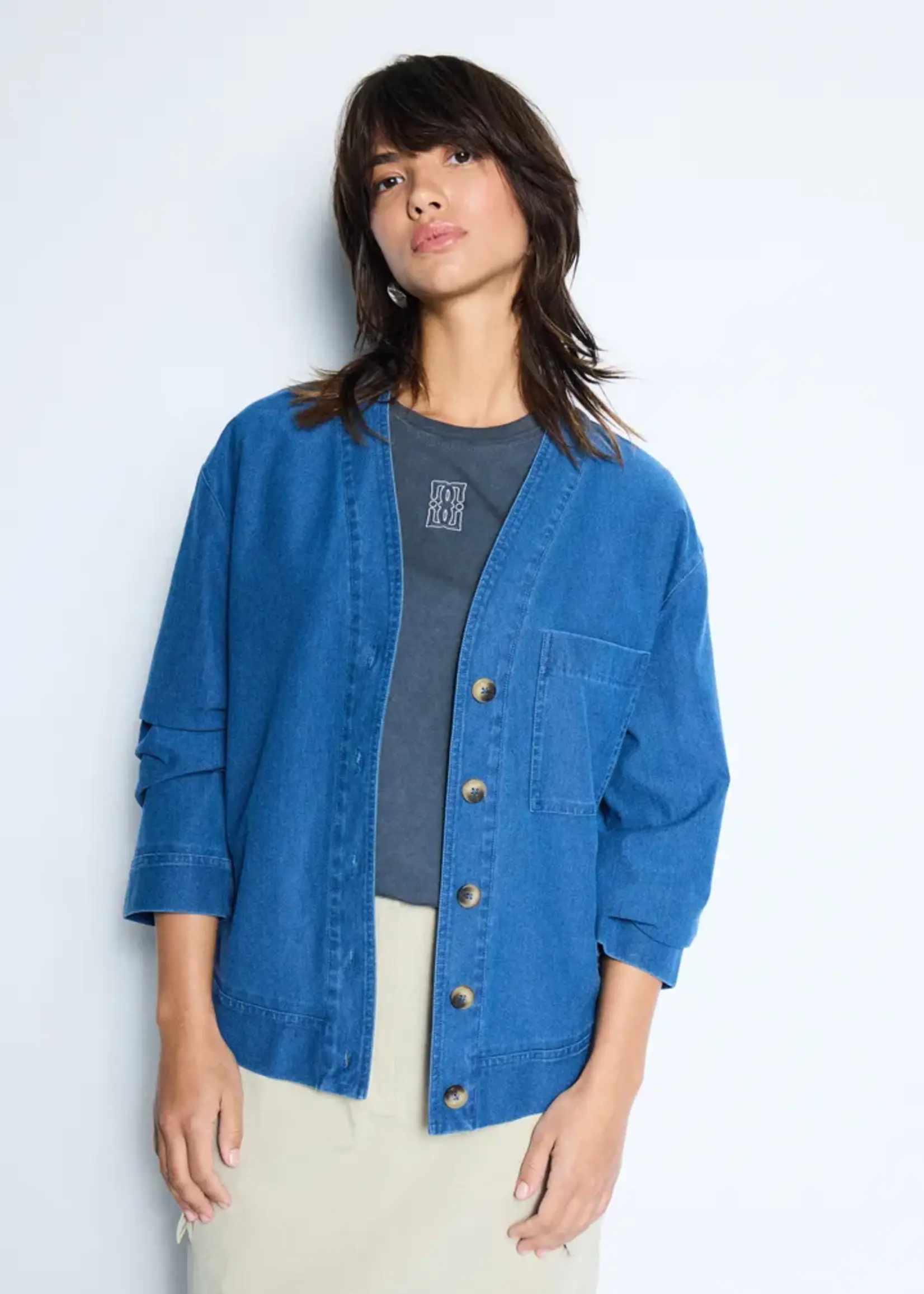 ICHI ICHI Chemise En Jean IHKate - Medium Blue