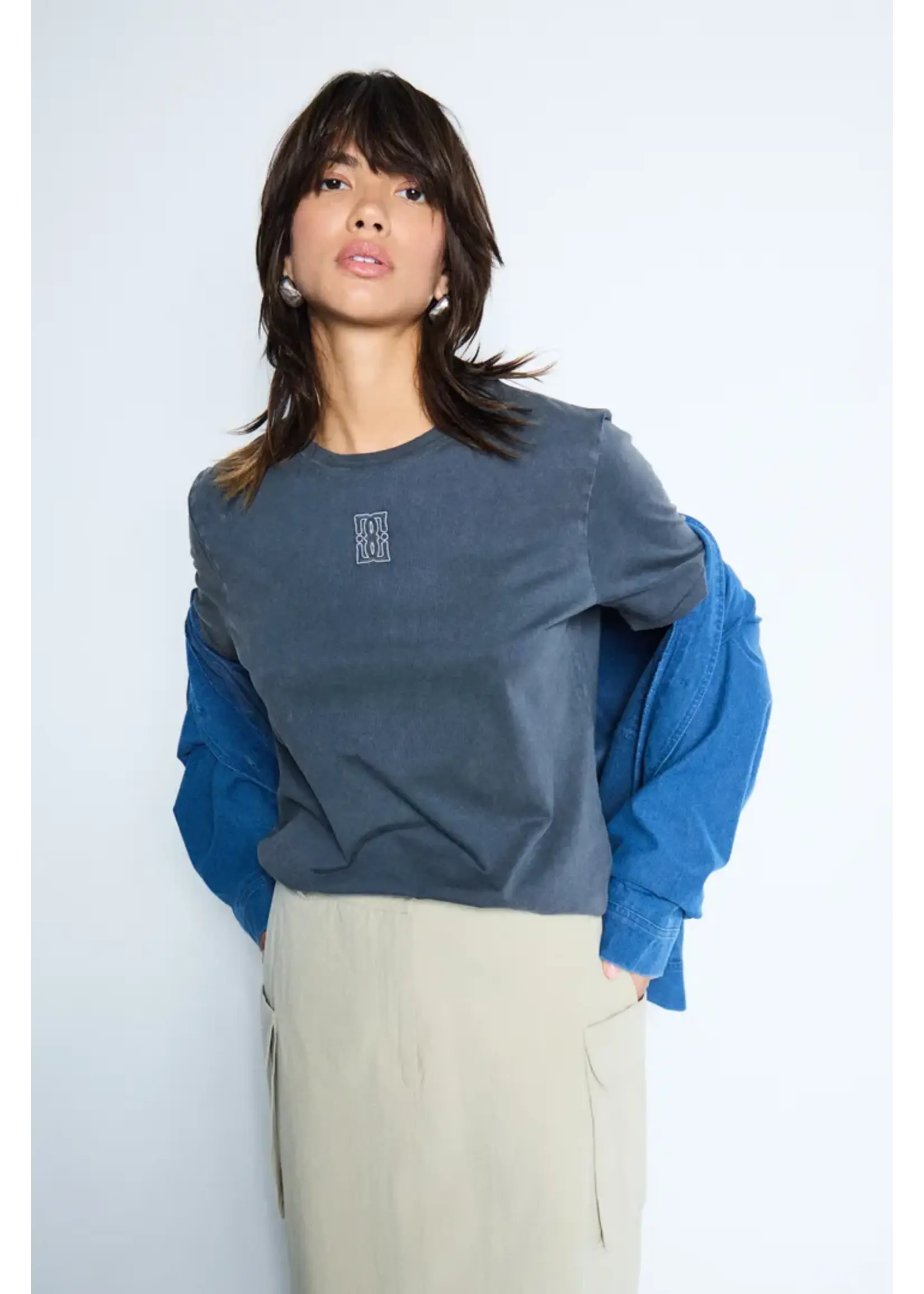 ICHI ICHI IHKate Denim Shirt - Medium Blue