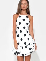 Adelyn Rae Adelyn Rae Robe À Volants Brianna - Blanc/Noir