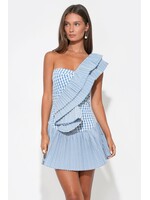 Adelyn Rae Adelyn Rae Robe Ava Asymétrique À Une Épaule - Powder Blue