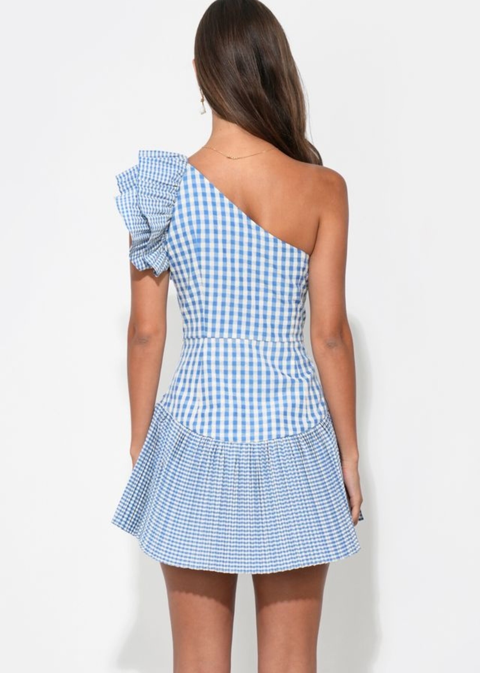 Adelyn Rae Adelyn Rae Robe Ava Asymétrique À Une Épaule - Powder Blue