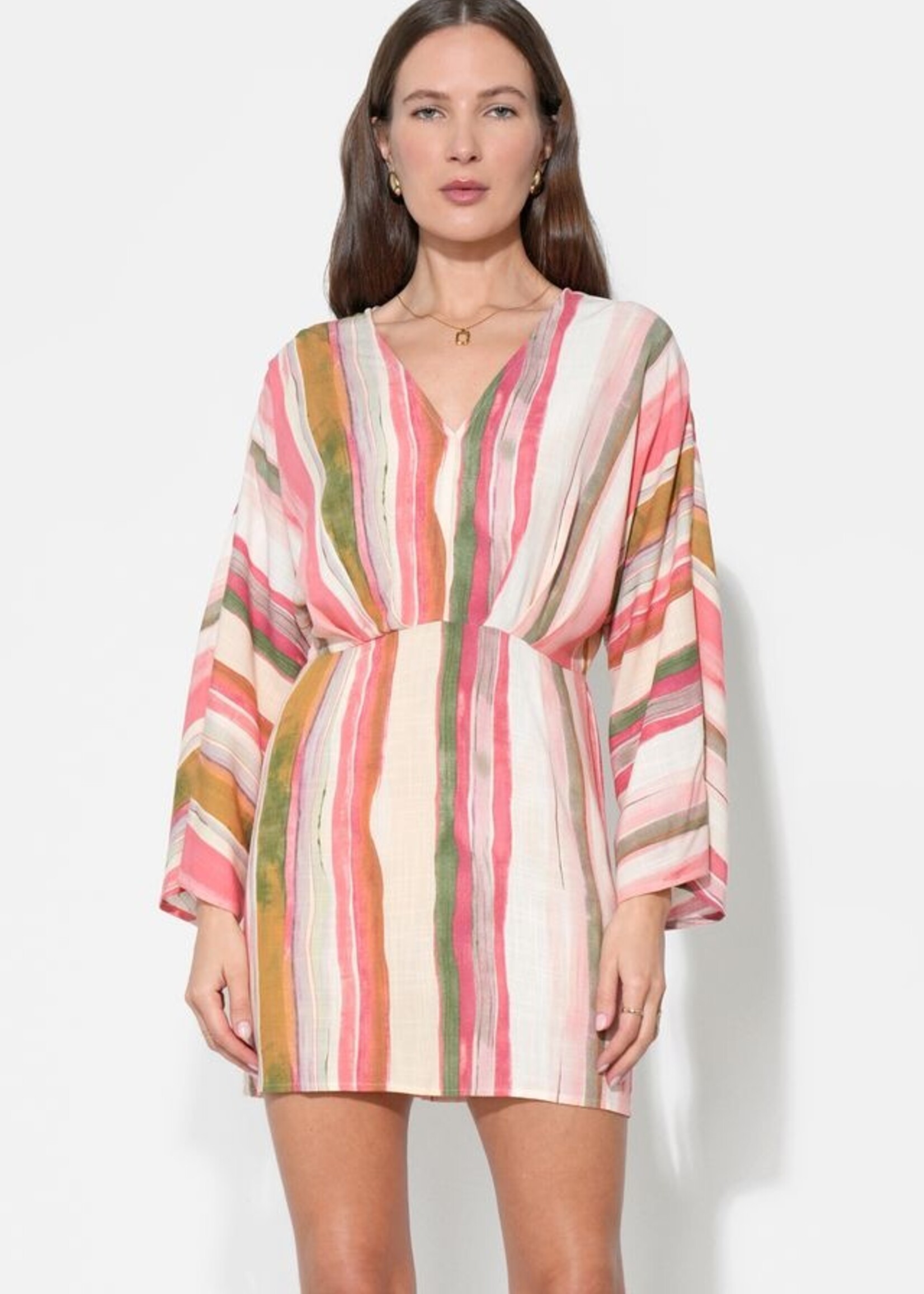 Adelyn Rae Adelyn Rae Robe Julianna À Manches Dolman - Red/Natural