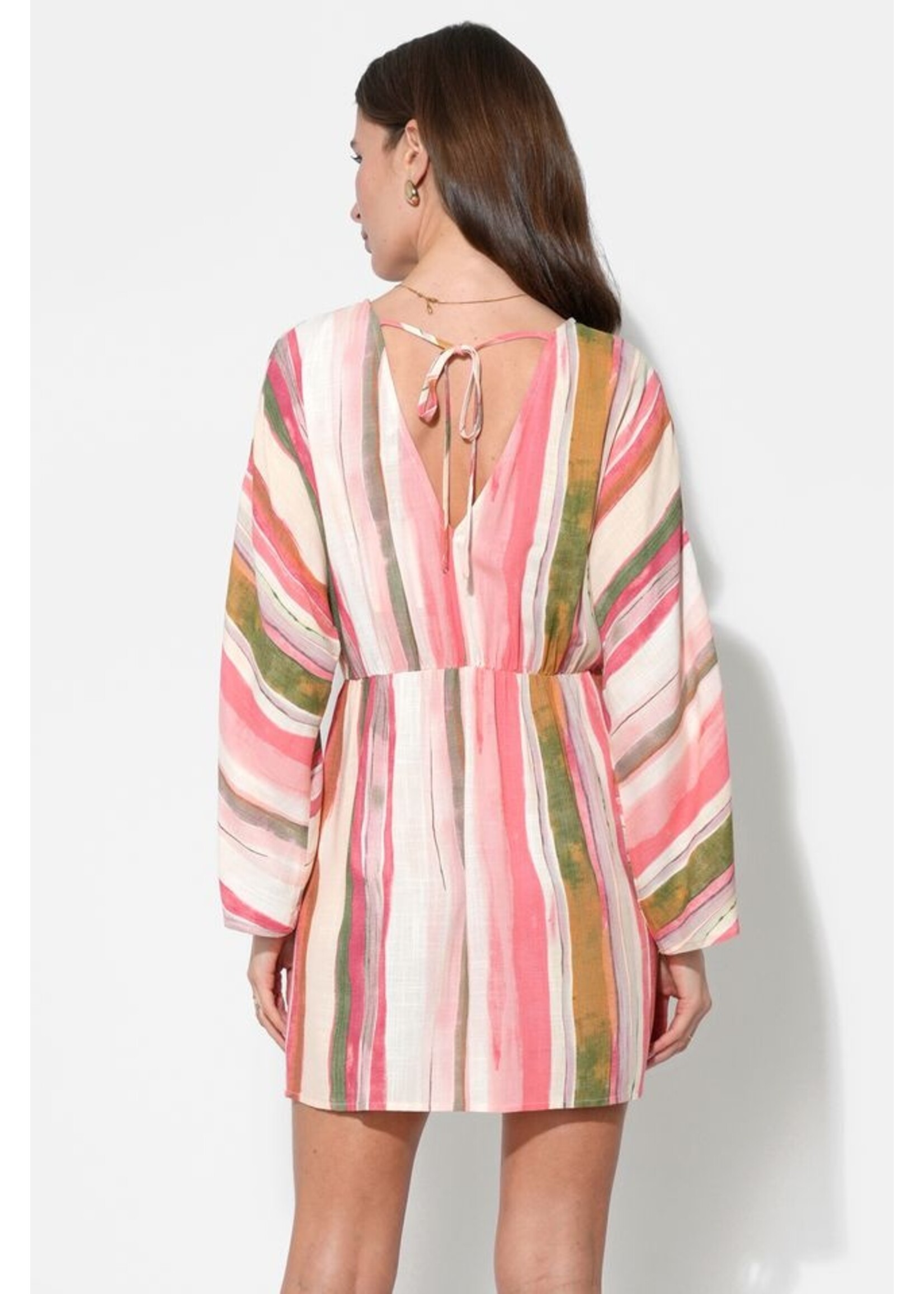 Adelyn Rae Adelyn Rae Robe Julianna À Manches Dolman - Red/Natural