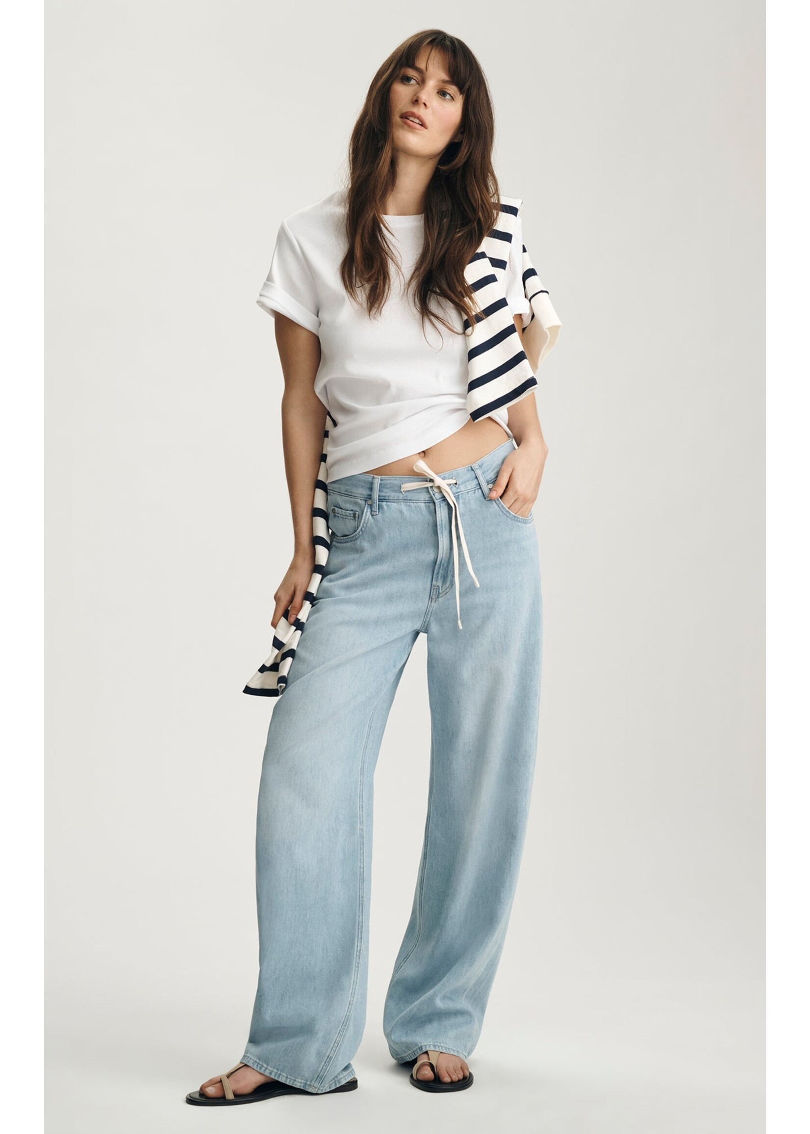Mavi Mavi Nella Wide Leg Jeans - Well Blue