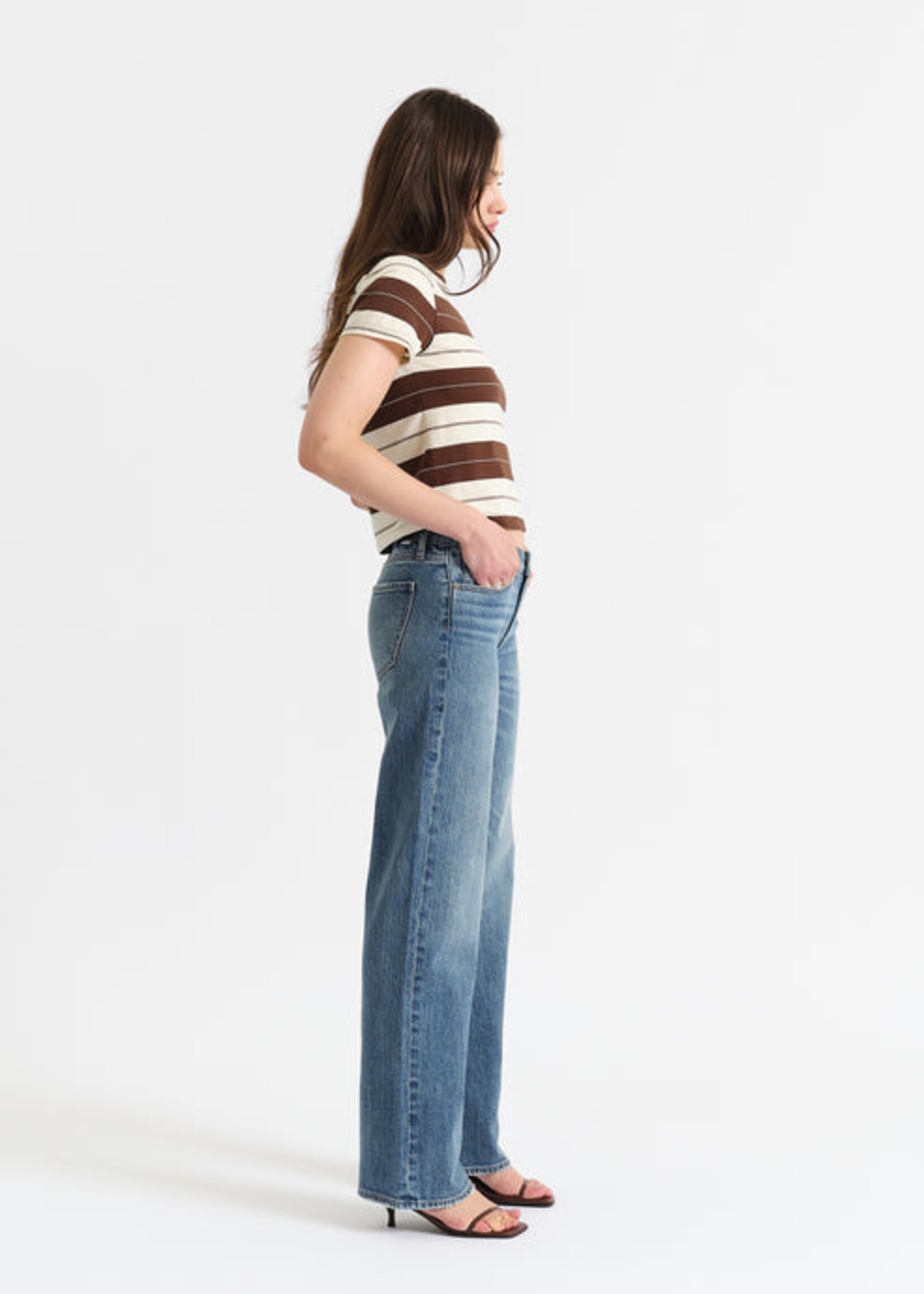 Daze Daze Keeper Low Rise Straight - Heart Beat Vintage