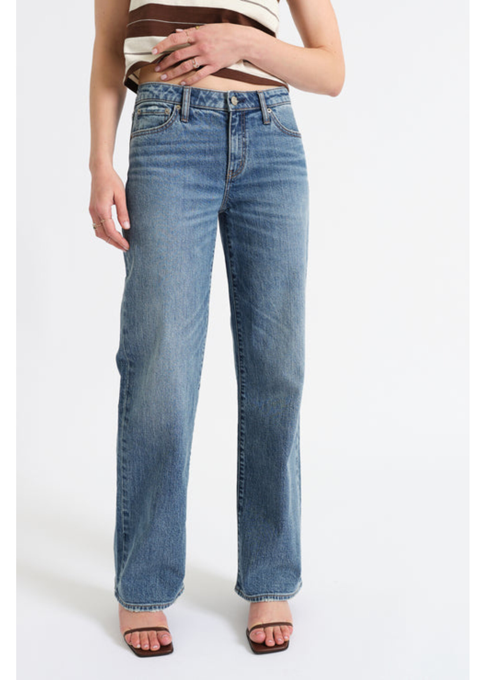 Daze Daze Keeper Low Rise Straight - Heart Beat Vintage