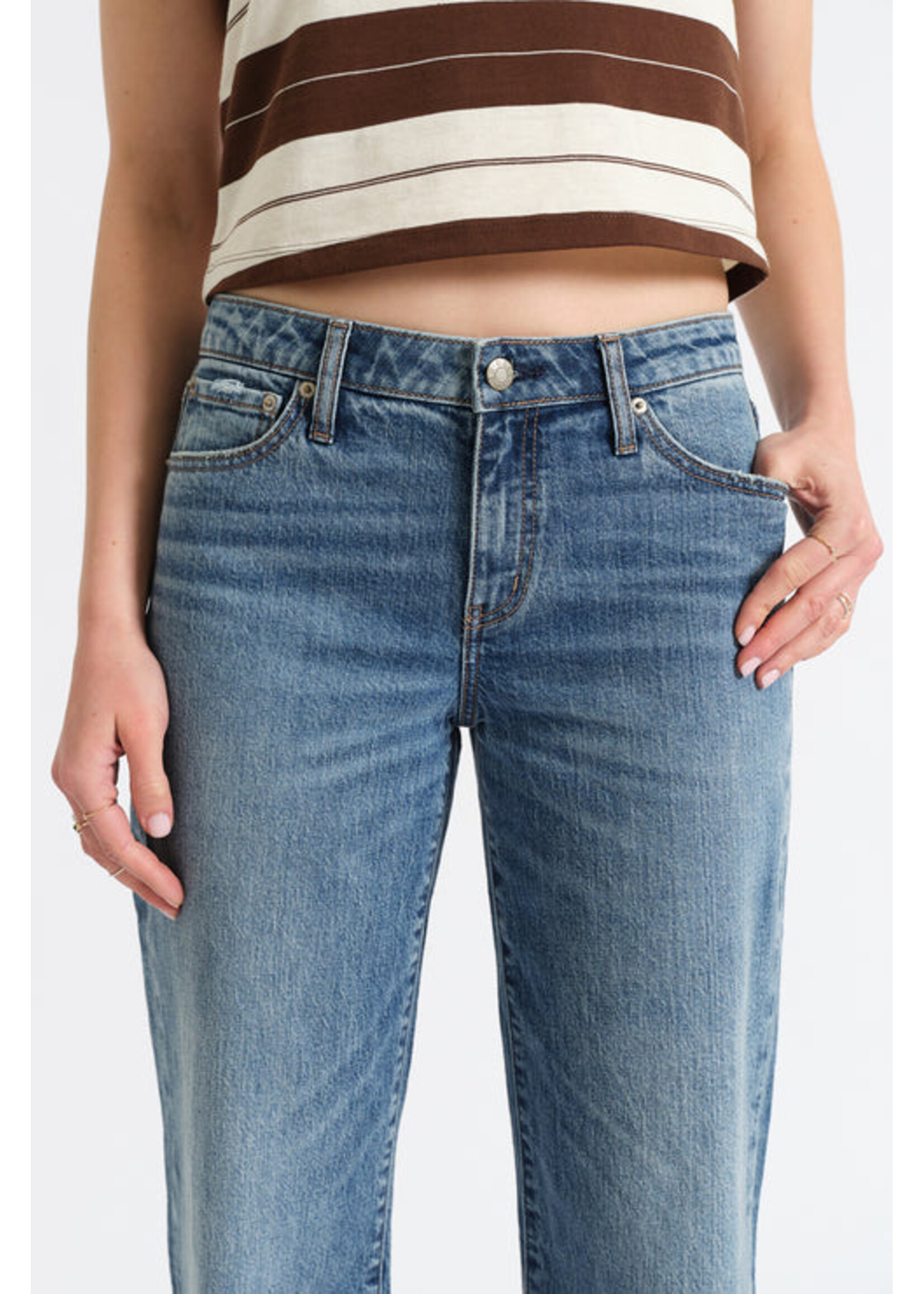 Daze Daze Keeper Low Rise Straight - Heart Beat Vintage