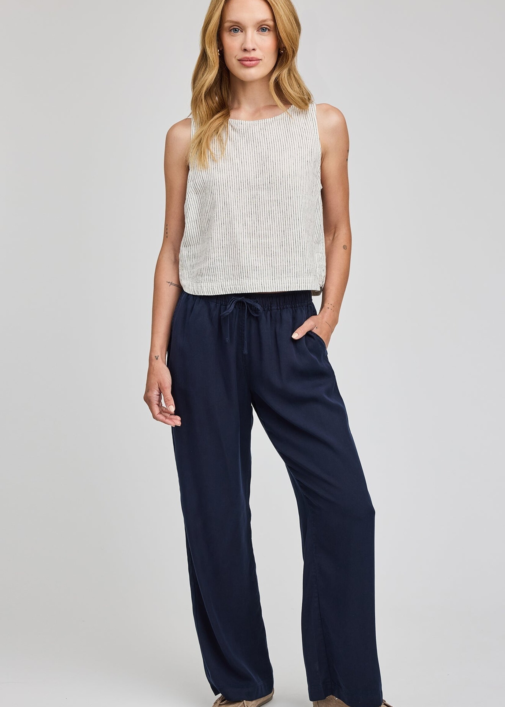 Gentle Fawn Leana Sleeveless Top - White Stripe