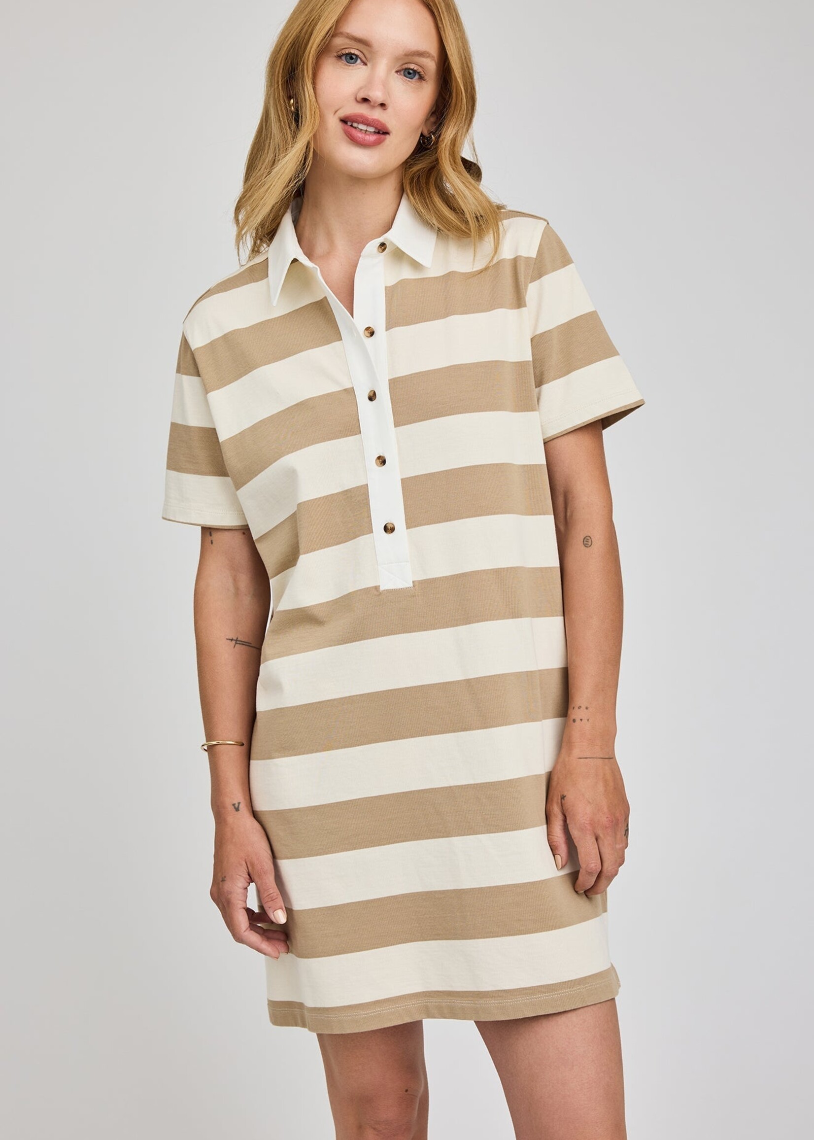 Gentle Fawn Colbie Dress - Khaki Stripe