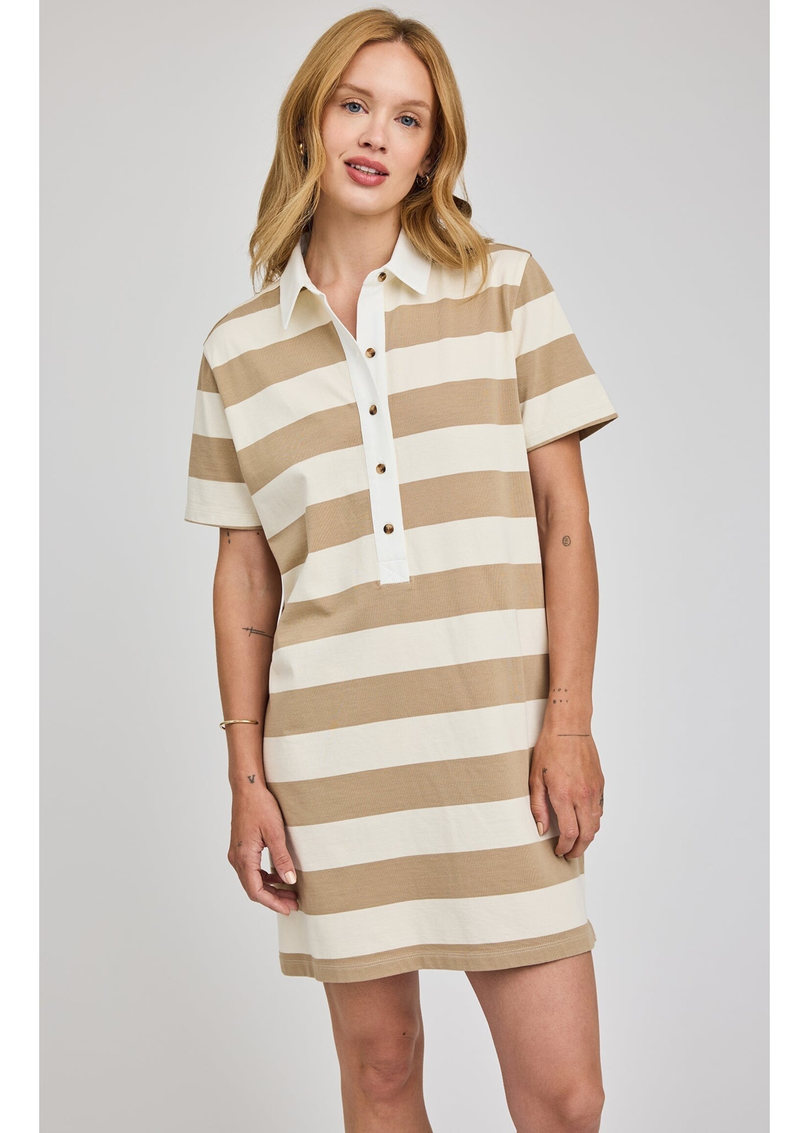 Gentle Fawn Robe Colbie - Khaki Stripe