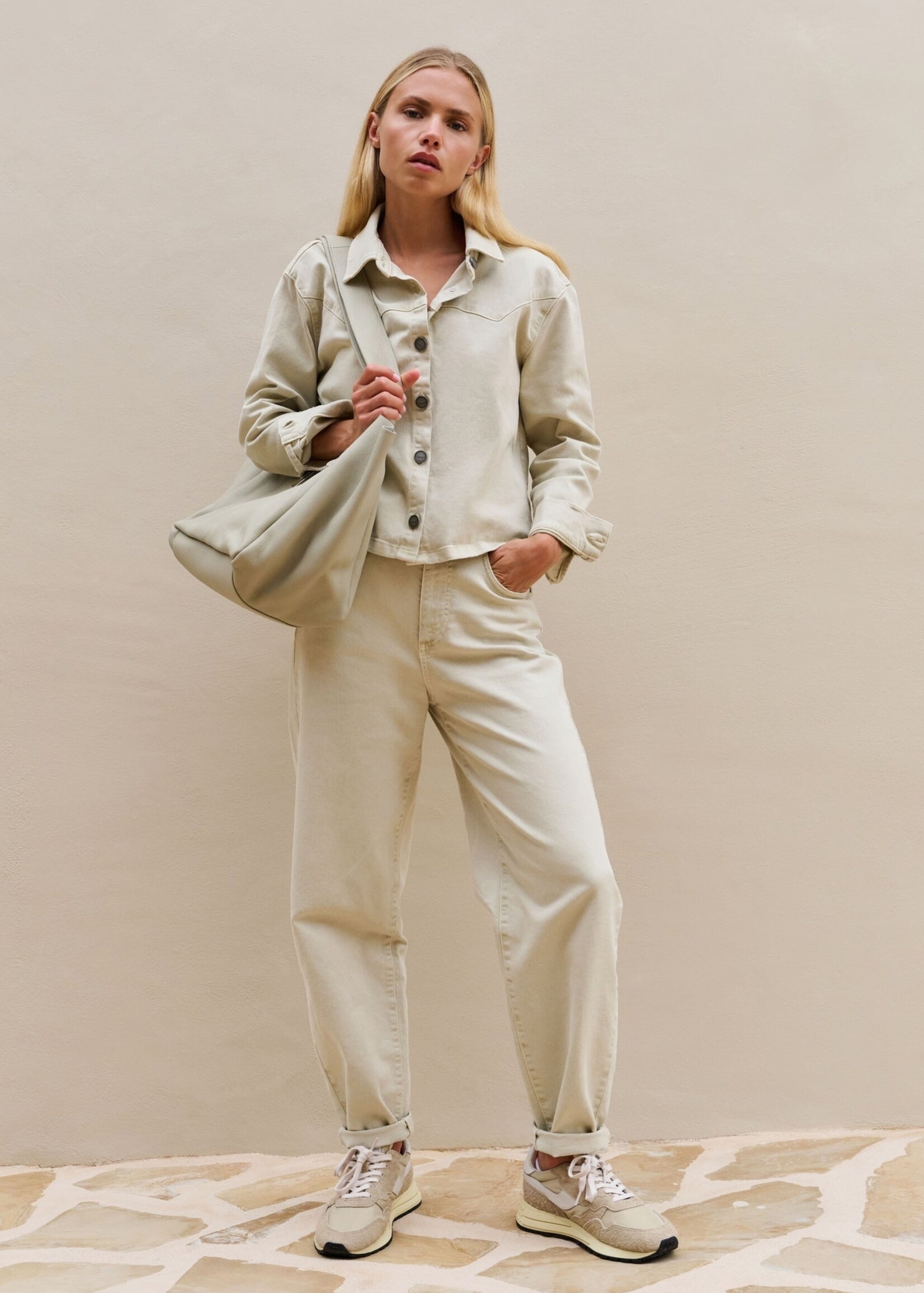 Yaya Women YAYA Barrel Jeans - Sandstone