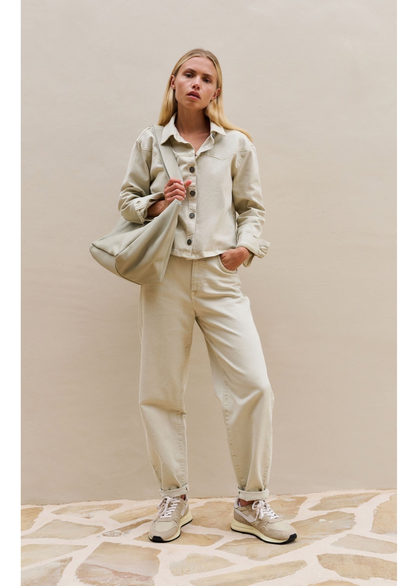 Yaya Women YAYA Barrel Jeans - Sandstone
