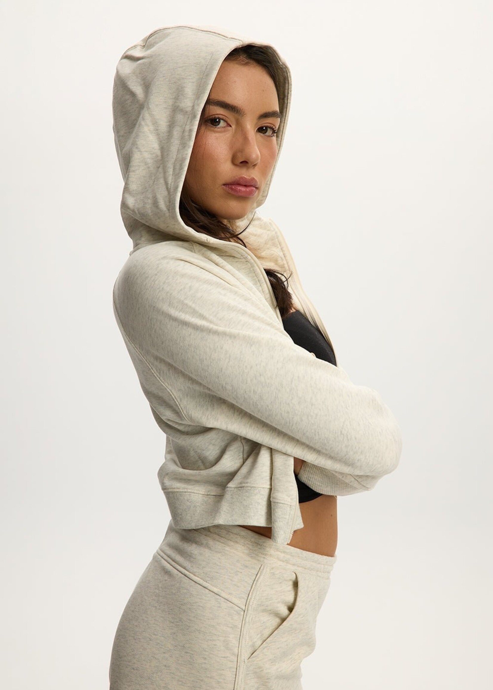 Kuwalla Kuwalla Nora Zip Hoodie - Light Heather Grey