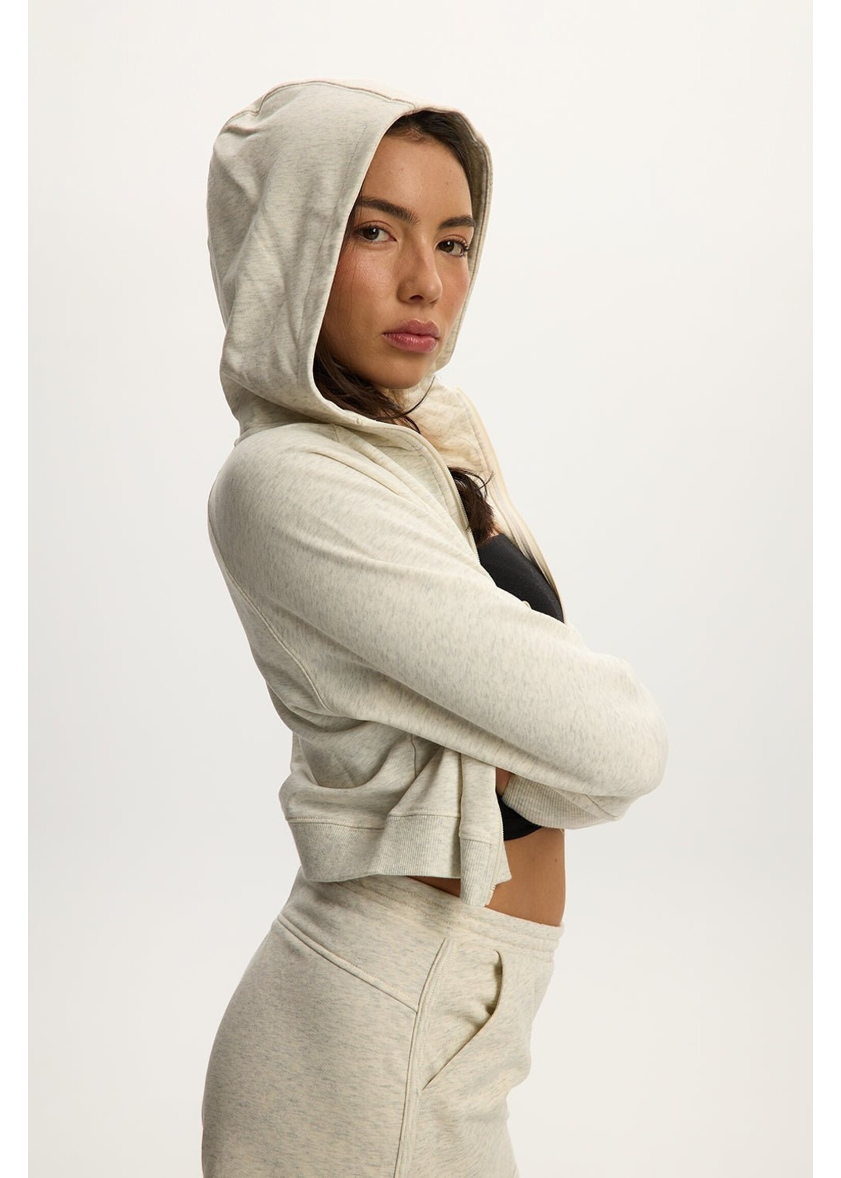 Kuwalla Kuwalla Nora Zip Hoodie - Light Heather Grey