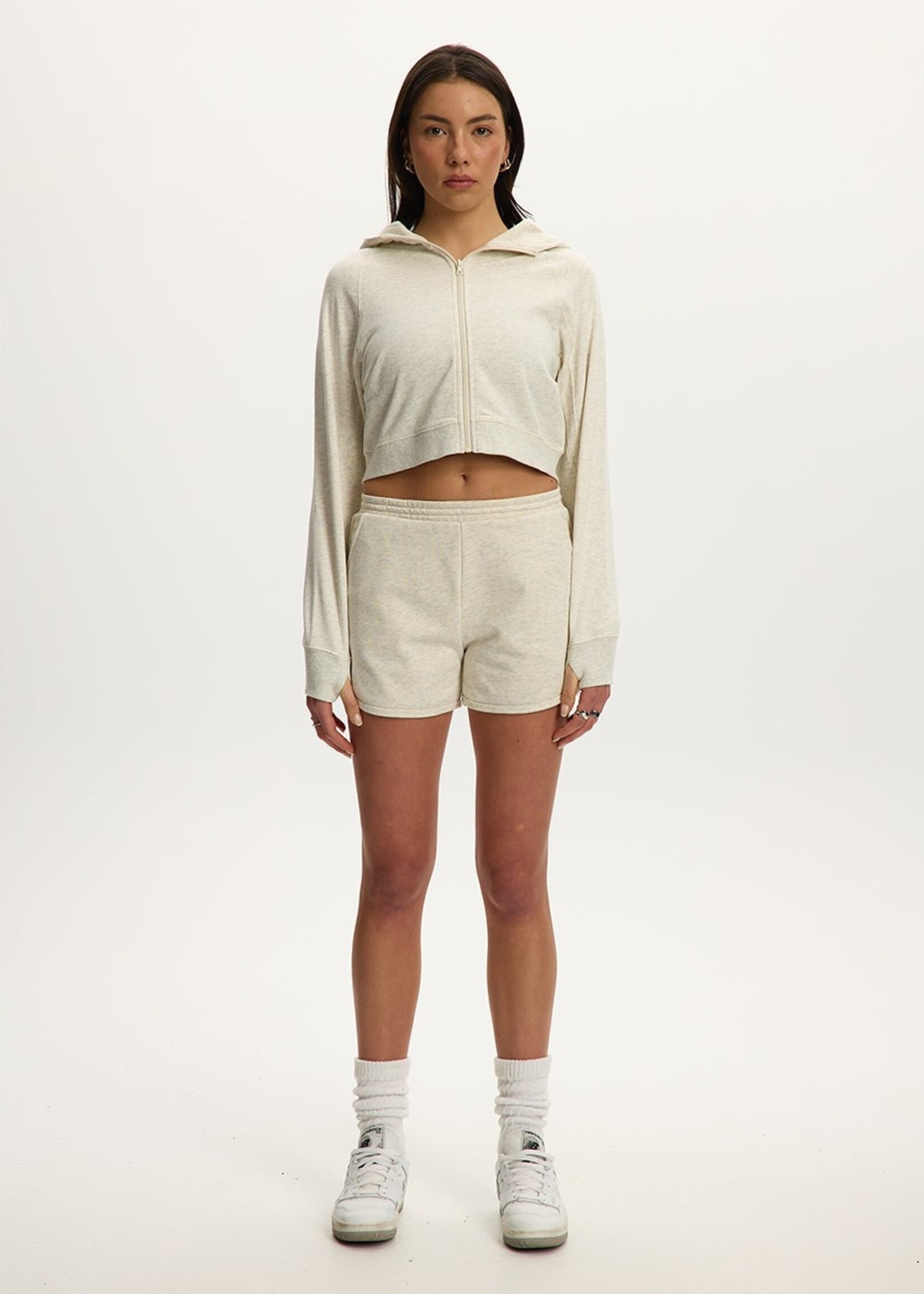 Kuwalla Kuwalla Sweat À Capuche Zippé Nora - Light Heather Grey