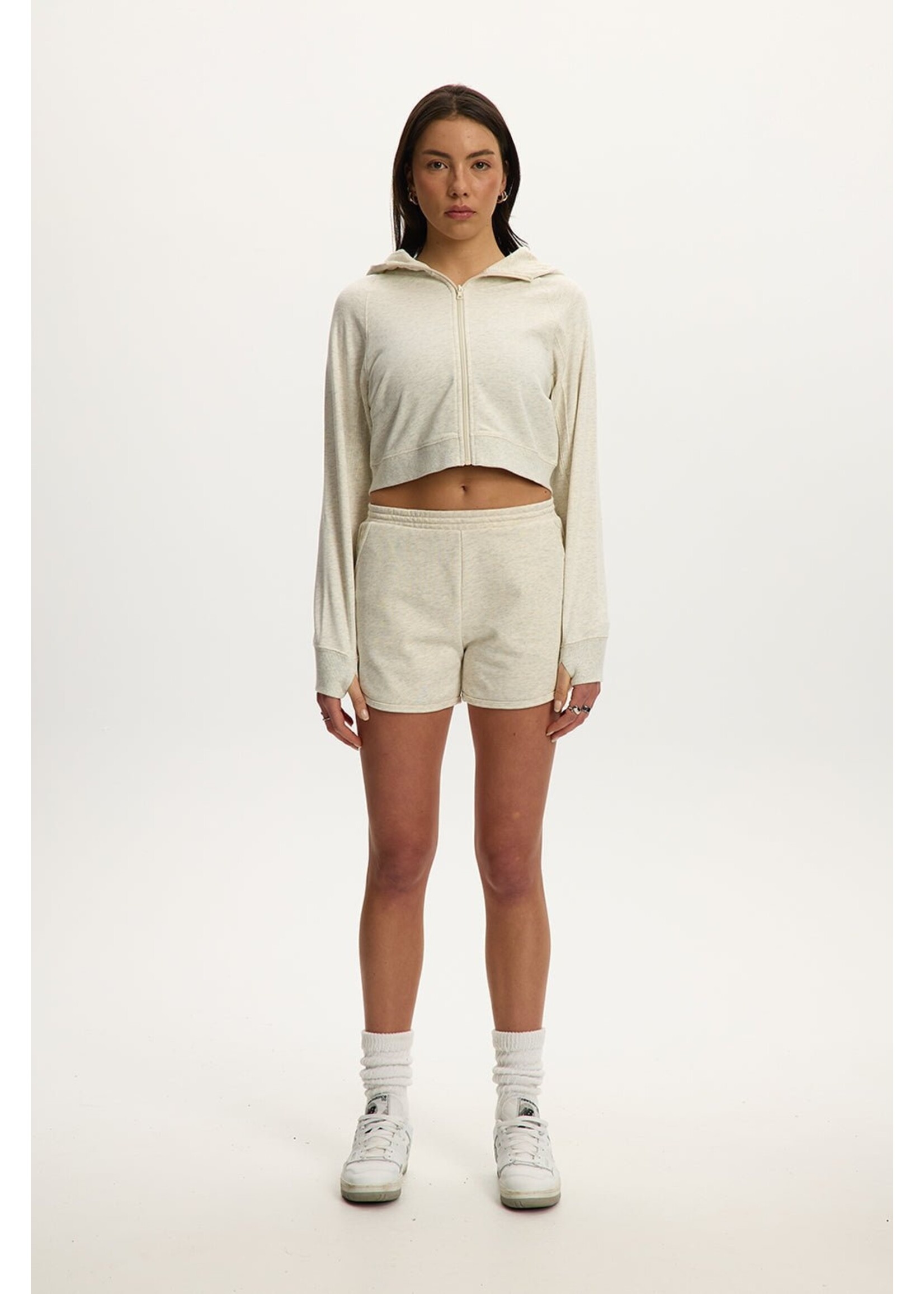 Kuwalla Kuwalla Sweat À Capuche Zippé Nora - Light Heather Grey