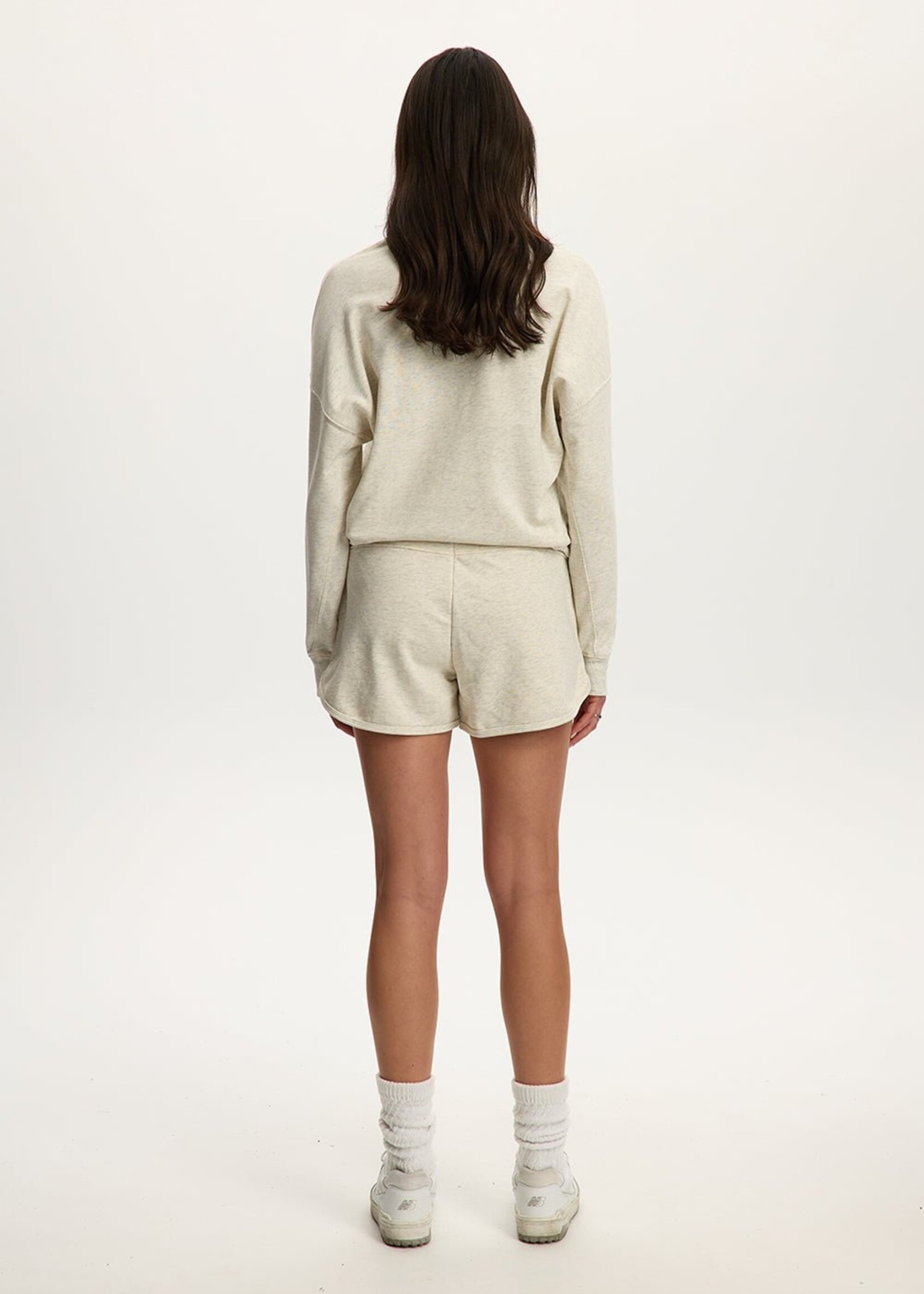 Kuwalla Kuwalla Aubrie Hot Shorts - Light Heather Grey