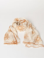 Surkana Surkana Printed Rectangular Scarf - Off White