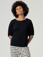 Surkana Surkana T-Shirt À Manches Bouffantes - Noir