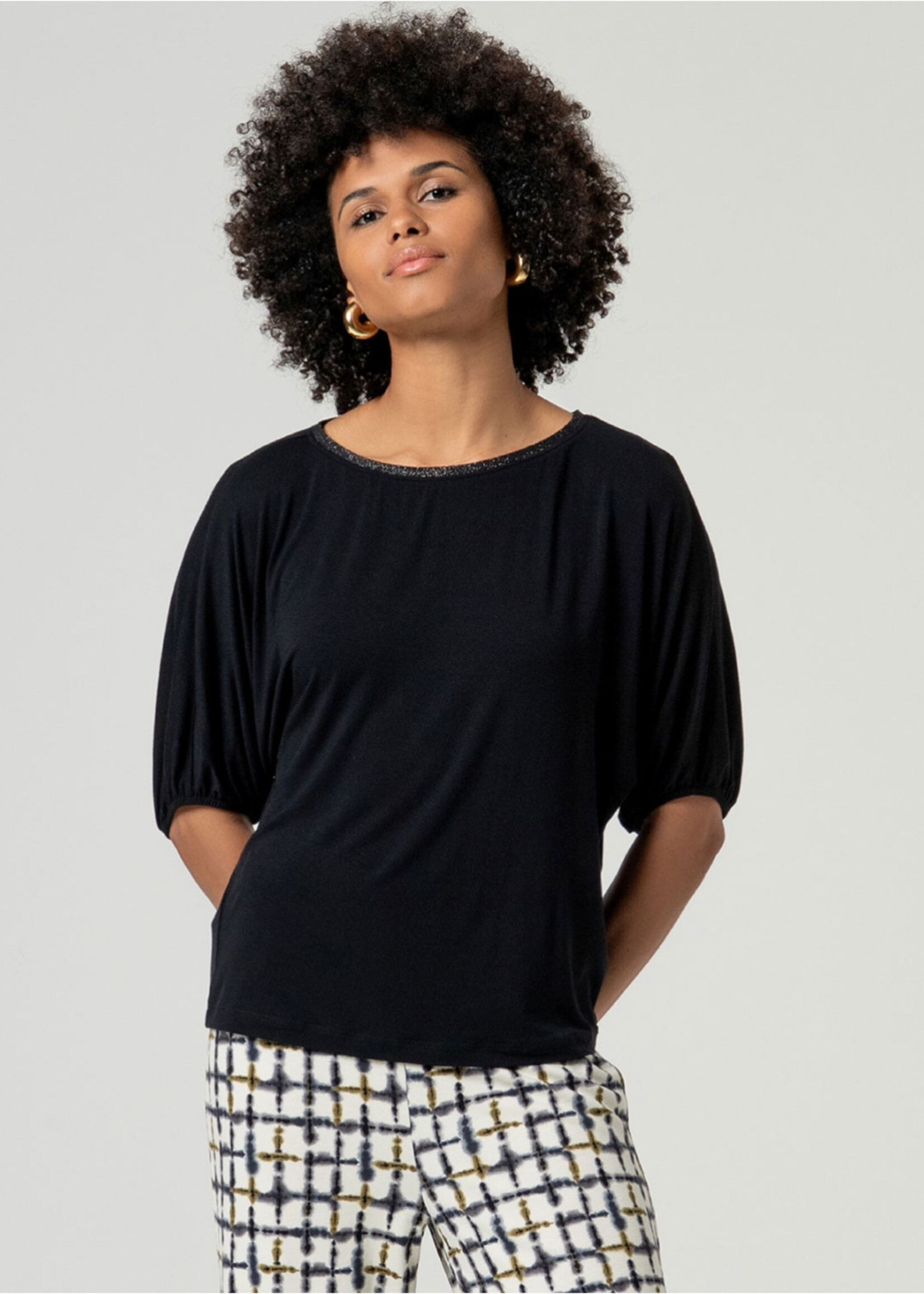 Surkana Surkana Puff Sleeve Tee - Black