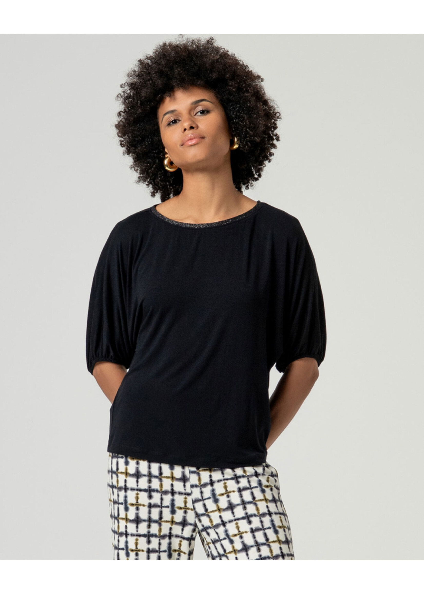 Surkana Surkana Puff Sleeve Tee - Black
