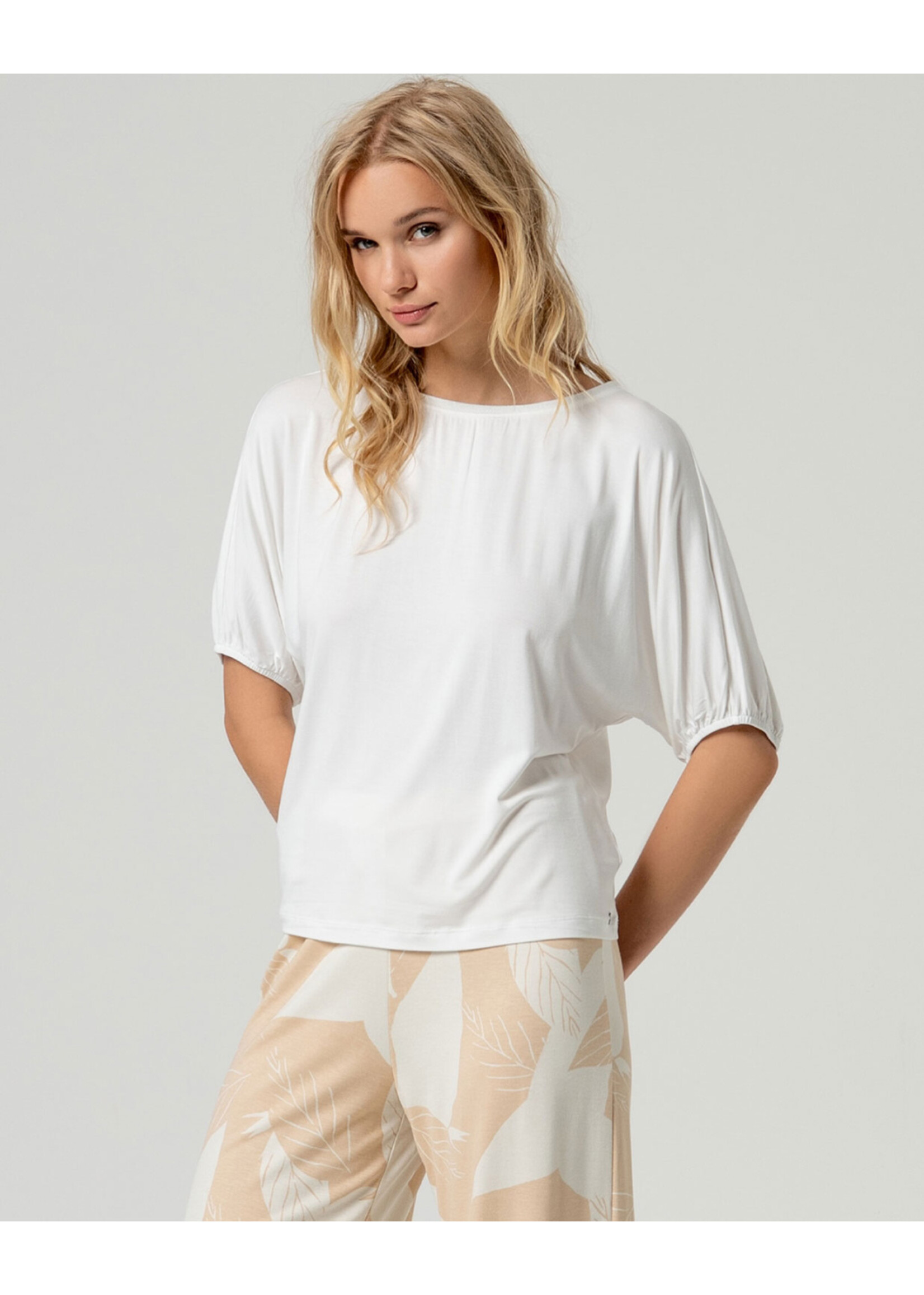 Surkana Surkana T-Shirt À Manches Bouffantes - Blanc