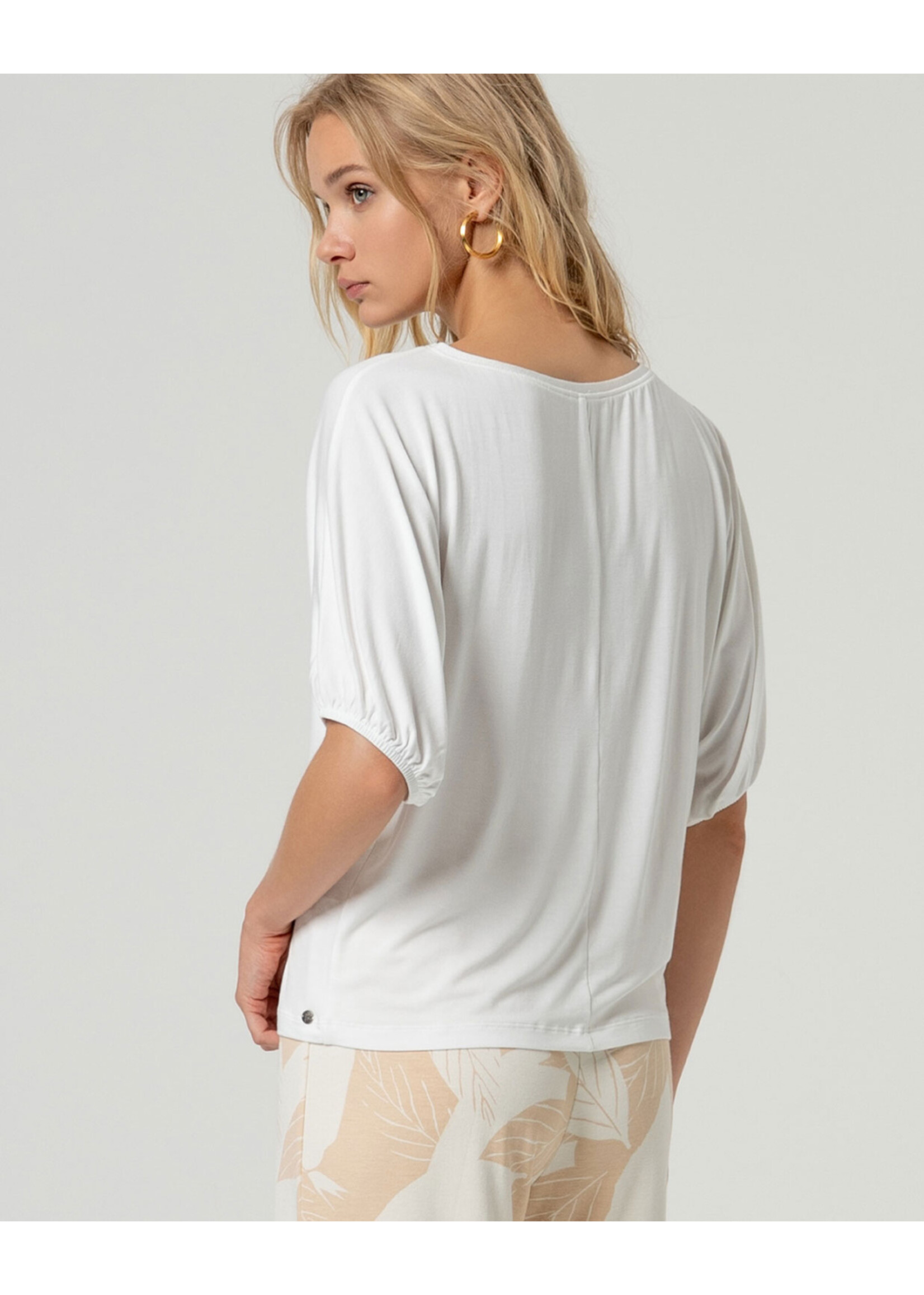 Surkana Surkana T-Shirt À Manches Bouffantes - Blanc