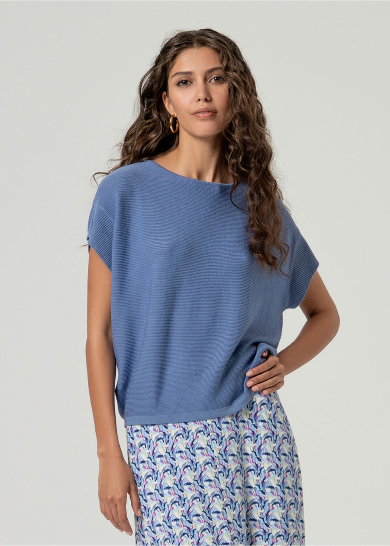 Surkana Surkana Boat Neck Sweater - Blue