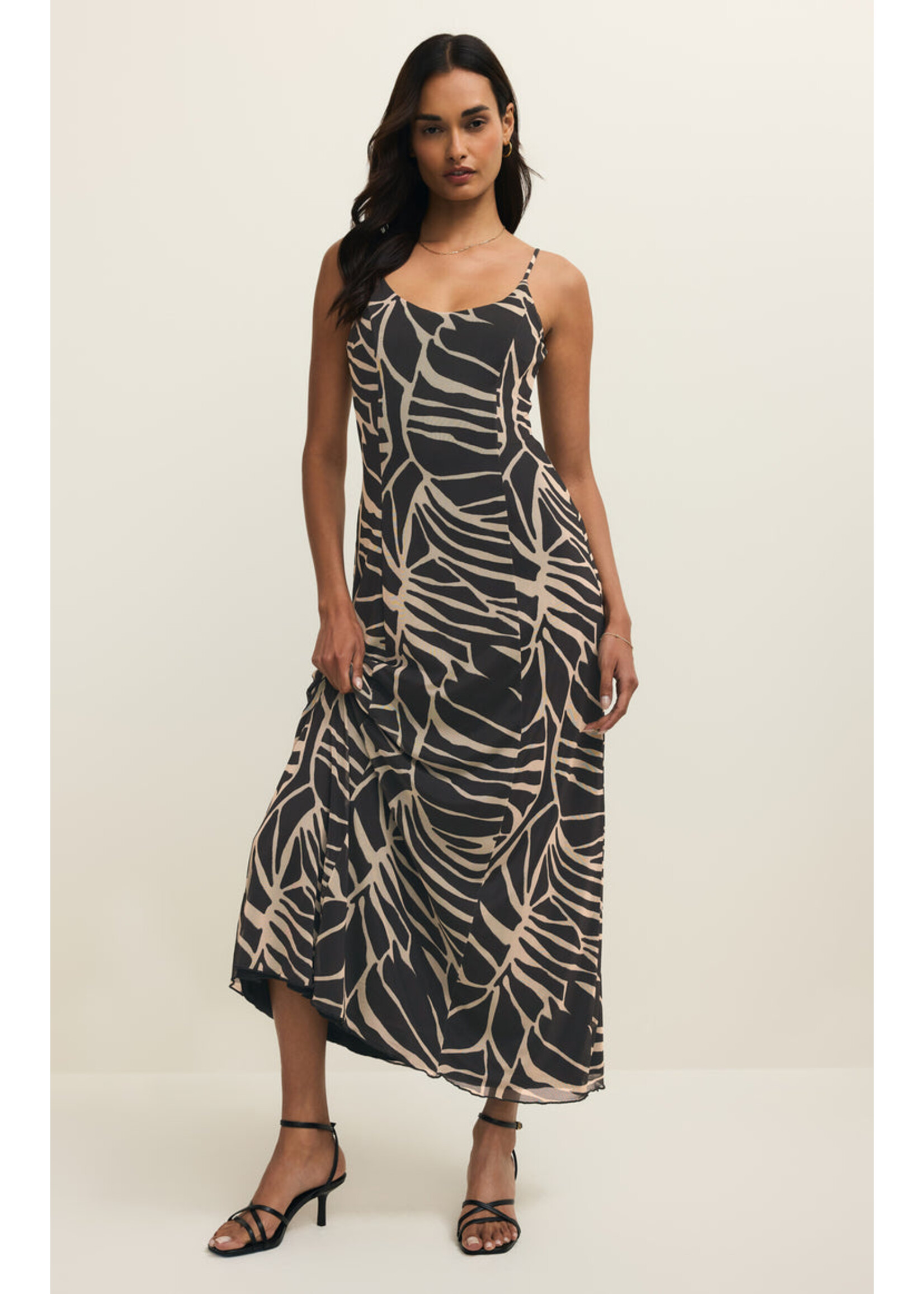 Z-Supply Z-Supply Charisma Tova Robe Midi Palm - Noir