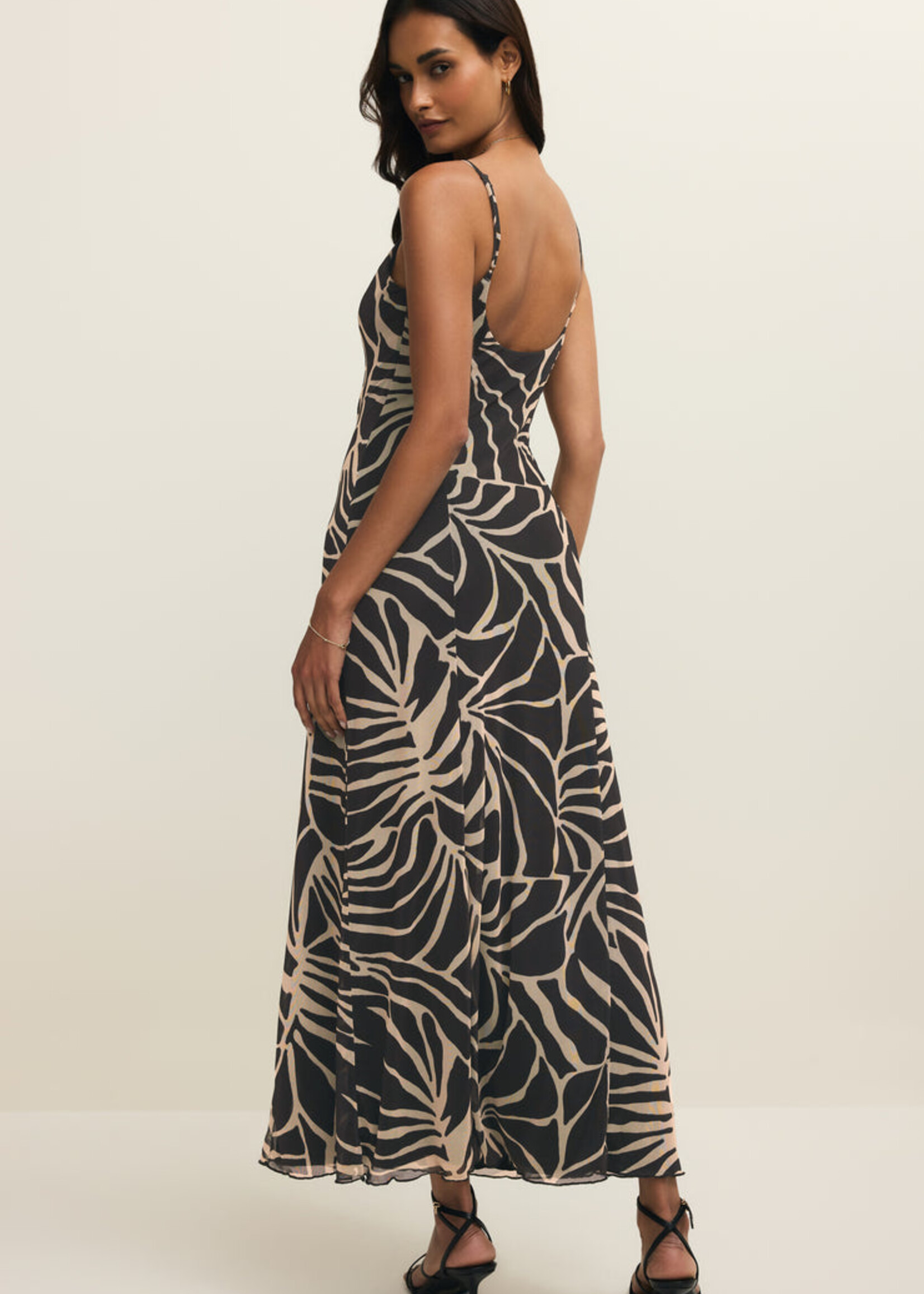 Z-Supply Z-Supply Charisma Tova Palm Midi Dress - Black