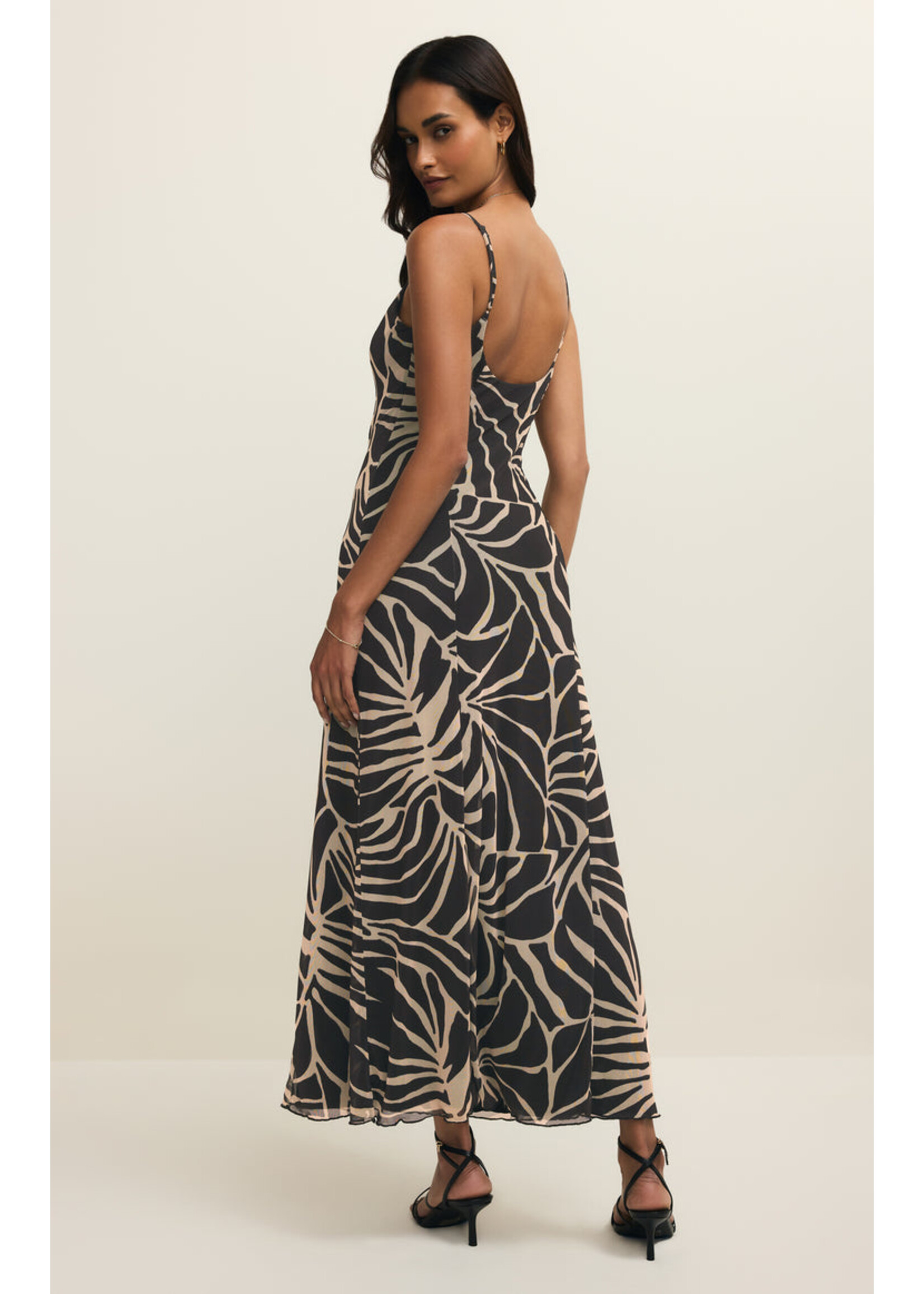 Z-Supply Z-Supply Charisma Tova Robe Midi Palm - Noir