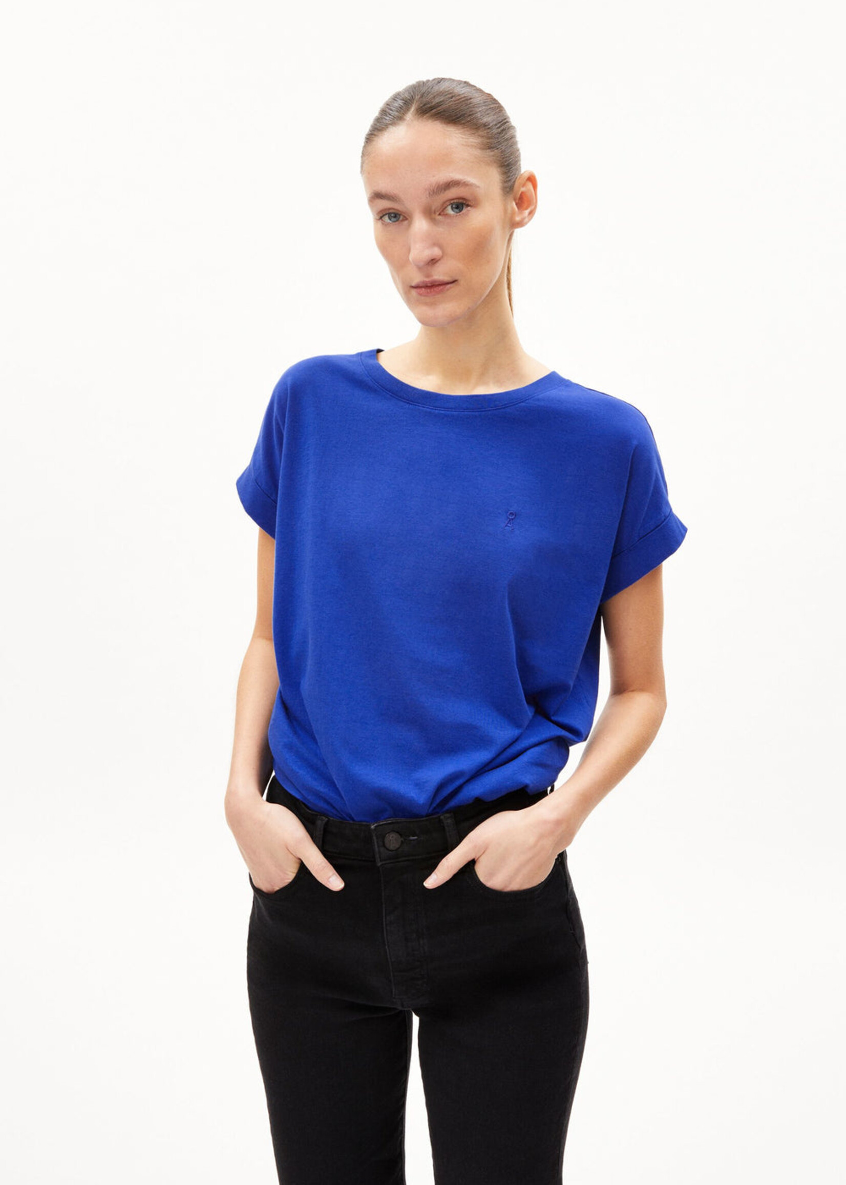 Armedangels Armedangels Idaara T-Shirt - Dynamo Blue