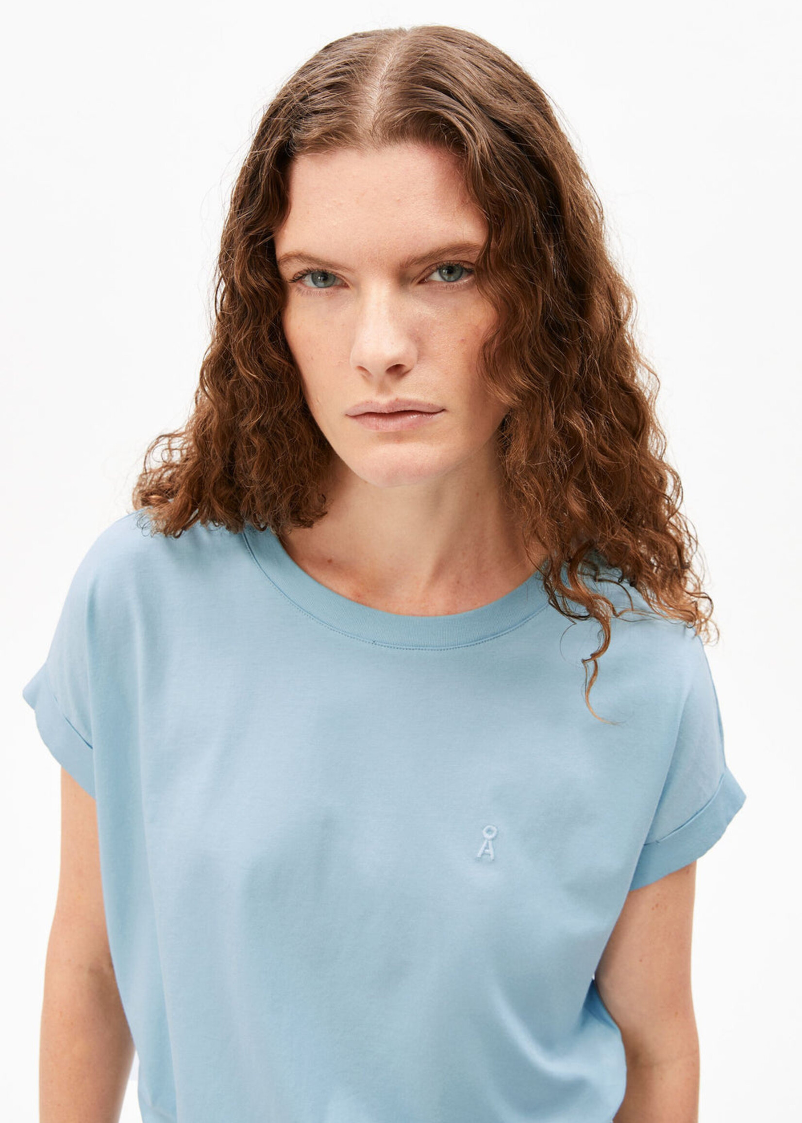 Armedangels Armedangels T-Shirt Idaara - Blue Glow
