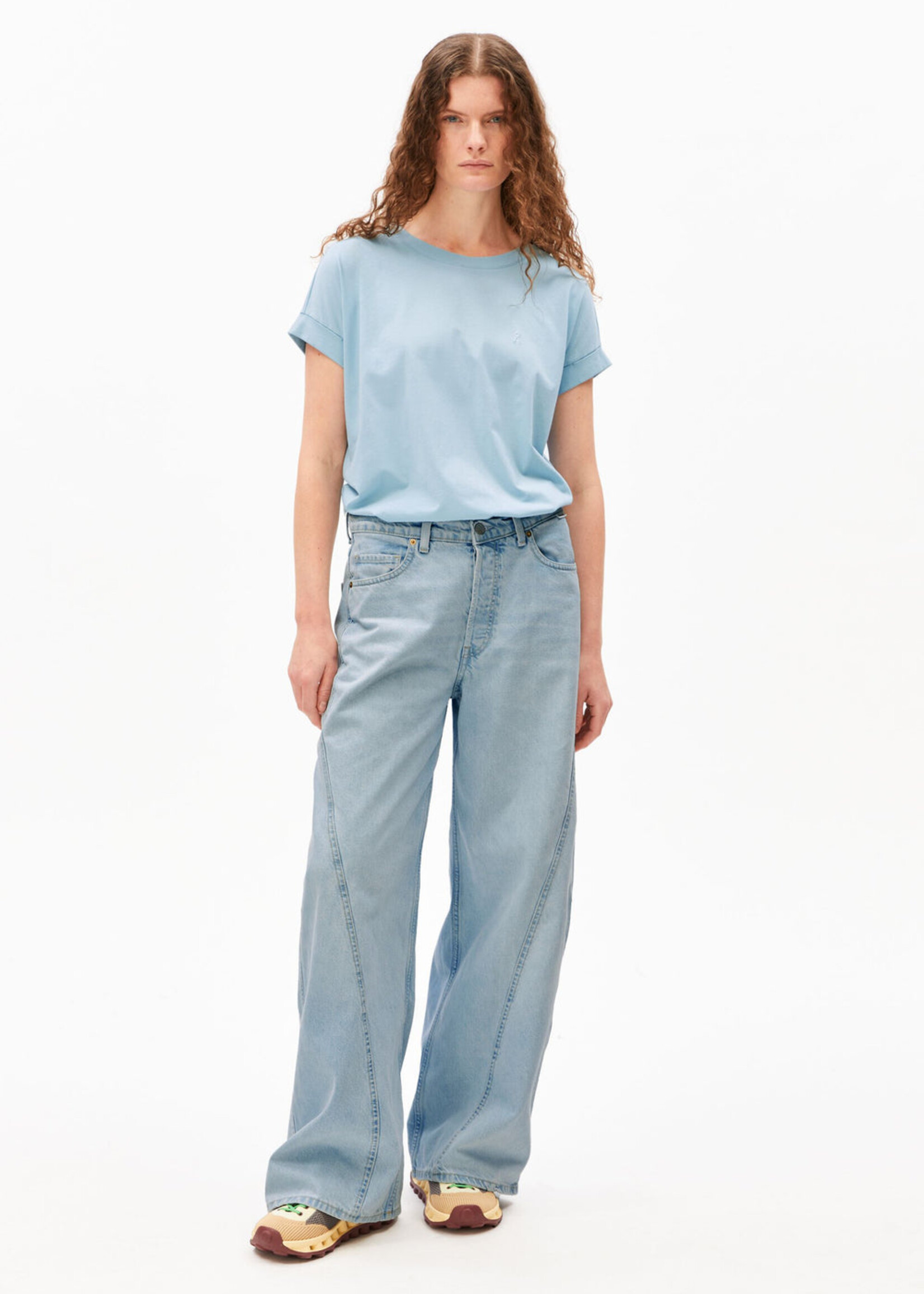 Armedangels Armedangels Idaara T-Shirt - Blue Glow