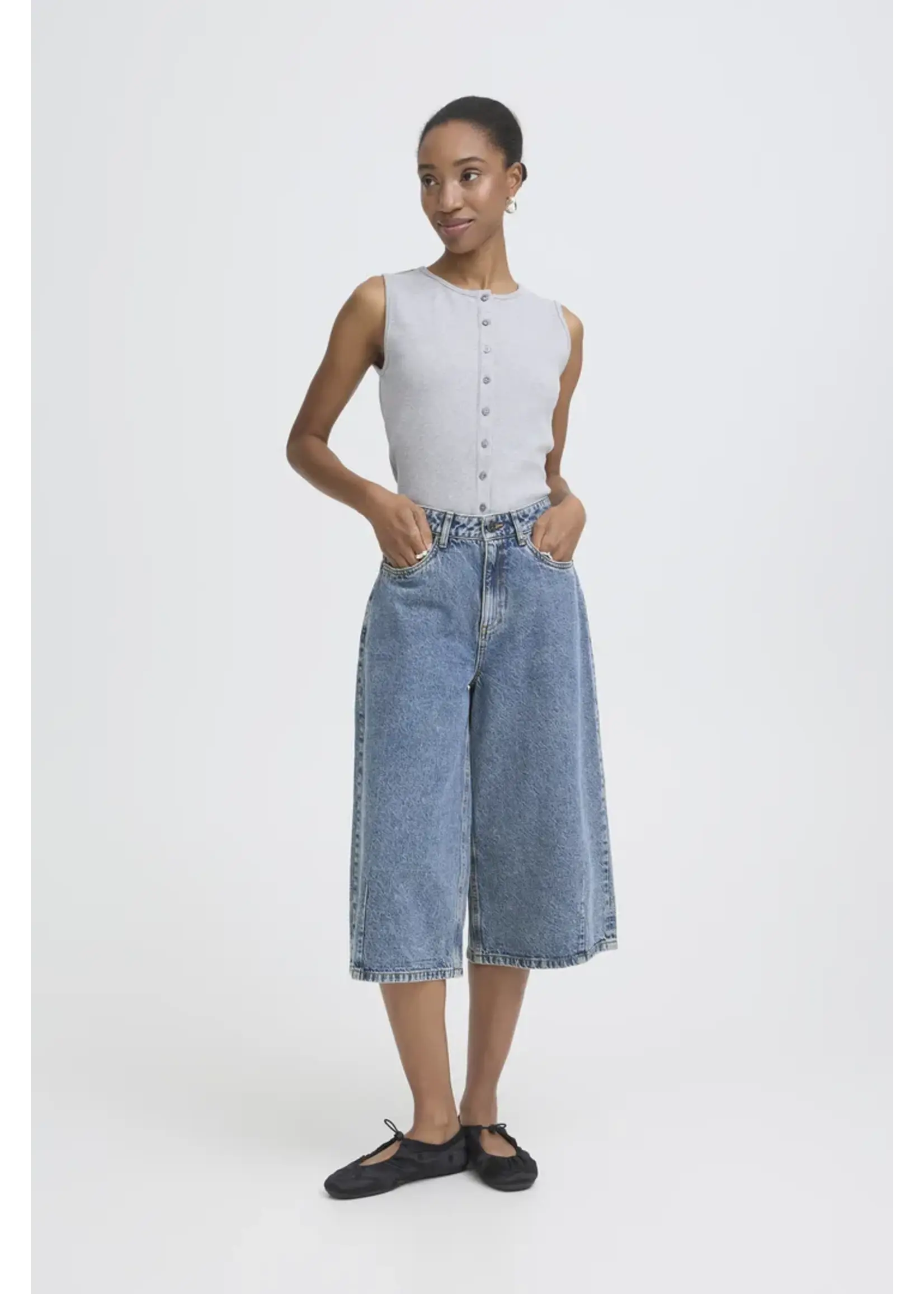 ICHI ICHI Short Long IHAveny - Medium Blue