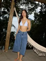 ICHI ICHI IHAveny Long Shorts - Medium Blue