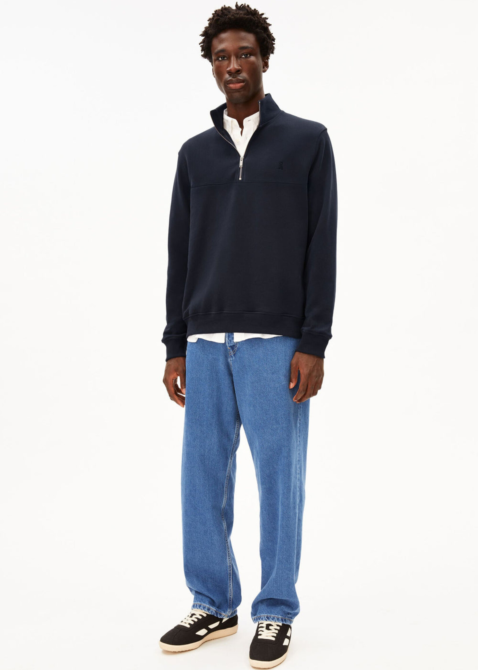 Armedangels Armedangels Waarlo Fleece Sweatshirt - Night Sky