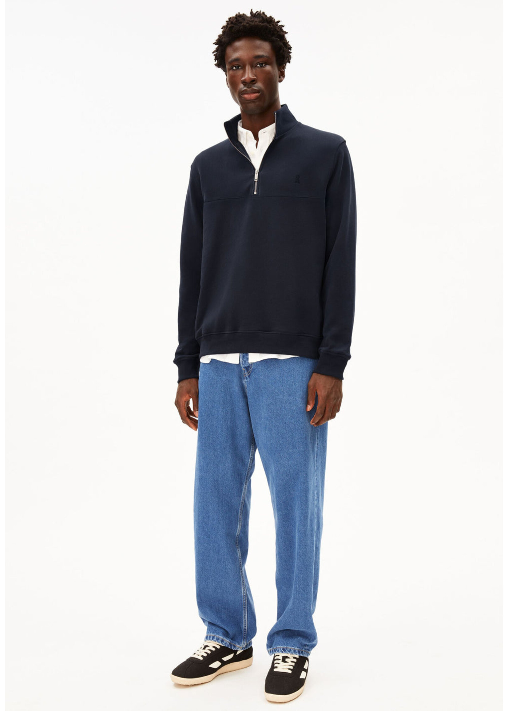 Armedangels Armedangels Waarlo Fleece Sweatshirt - Night Sky