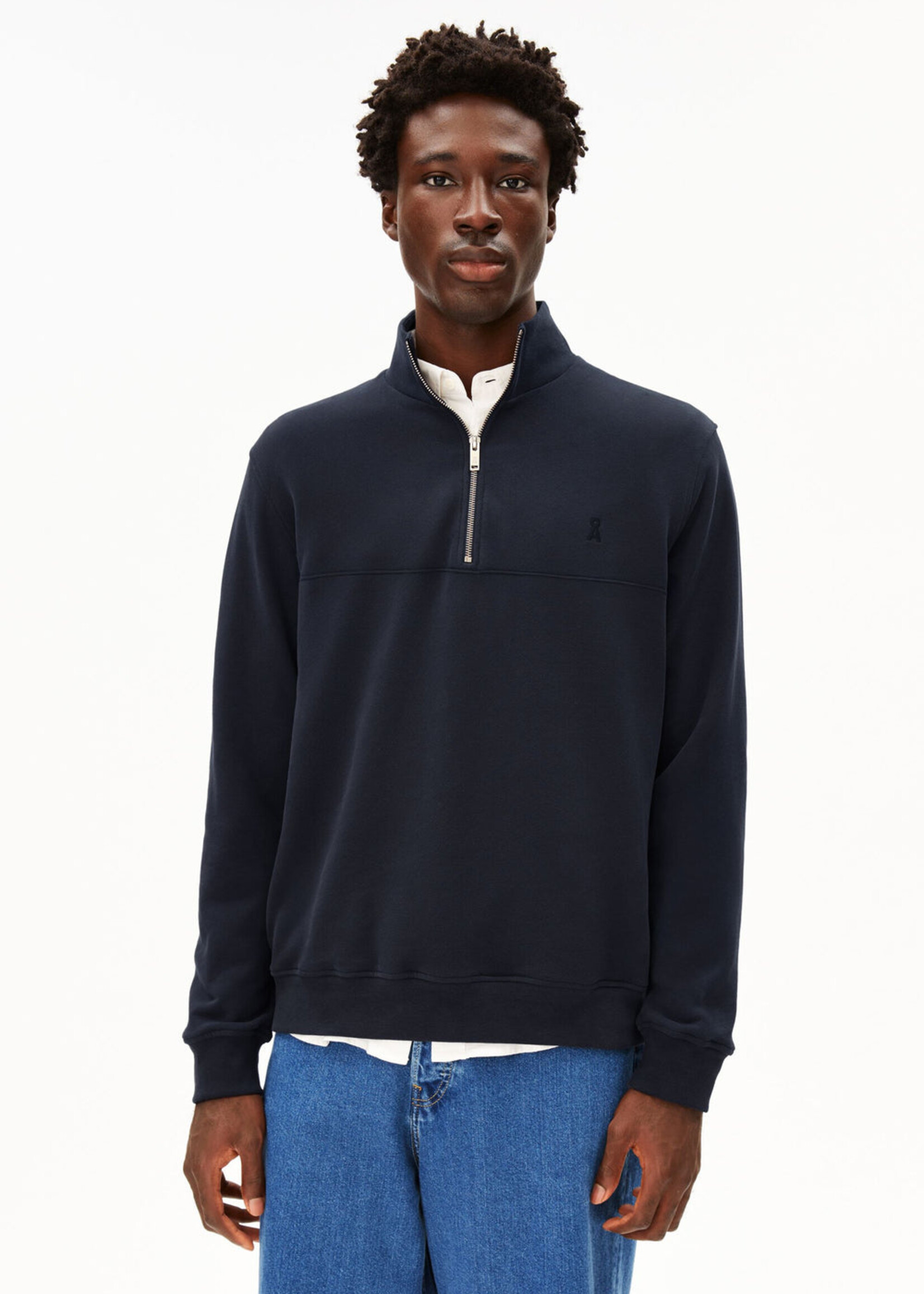 Armedangels Armedangels Waarlo Fleece Sweatshirt - Night Sky