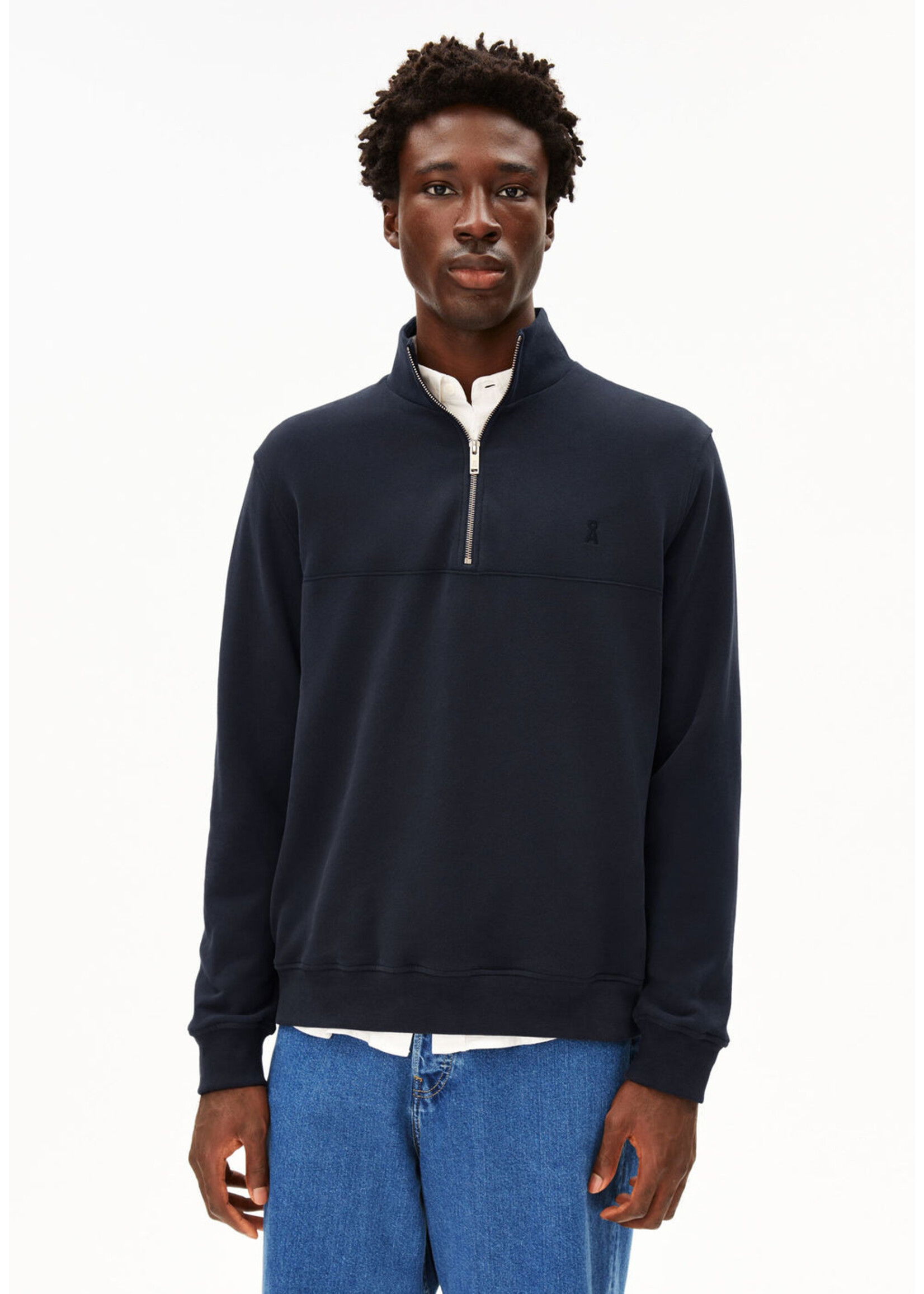 Armedangels Armedangels Waarlo Fleece Sweatshirt - Night Sky