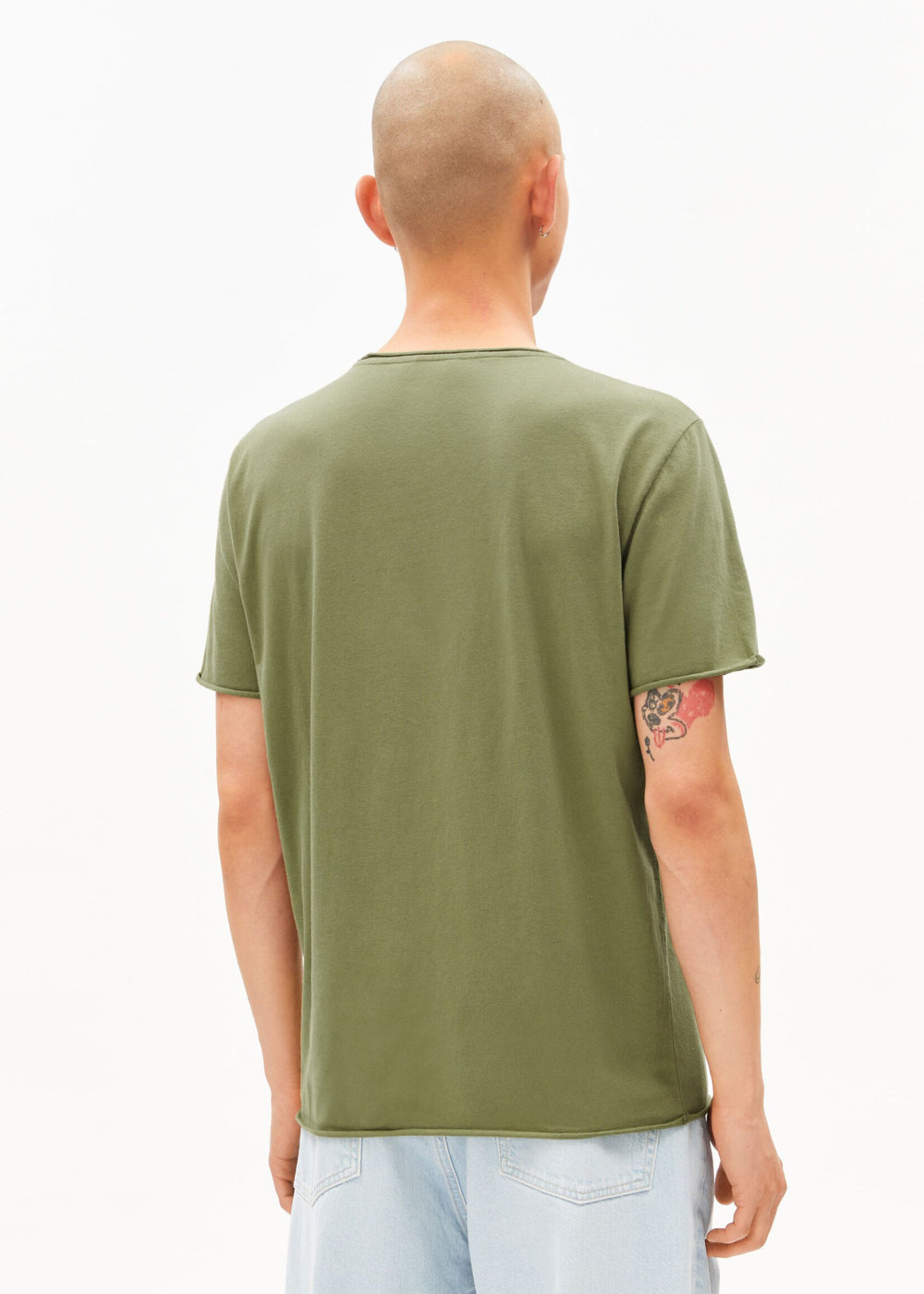 Armedangels Armedangels Jaames Brushed T-Shirt - Fatigue Green